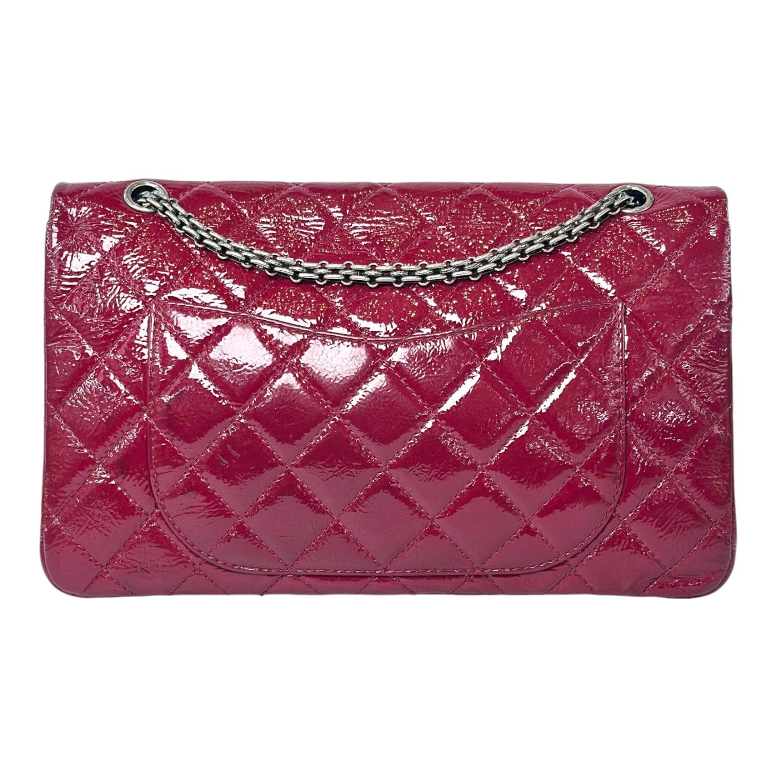 Chanel Chanel Reissue Jumbo Red Patent Leather Bag