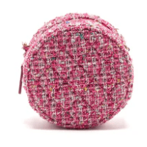 Chanel Chanel Round Clutch with Chain Tweed Pink/Multicolour LGHW