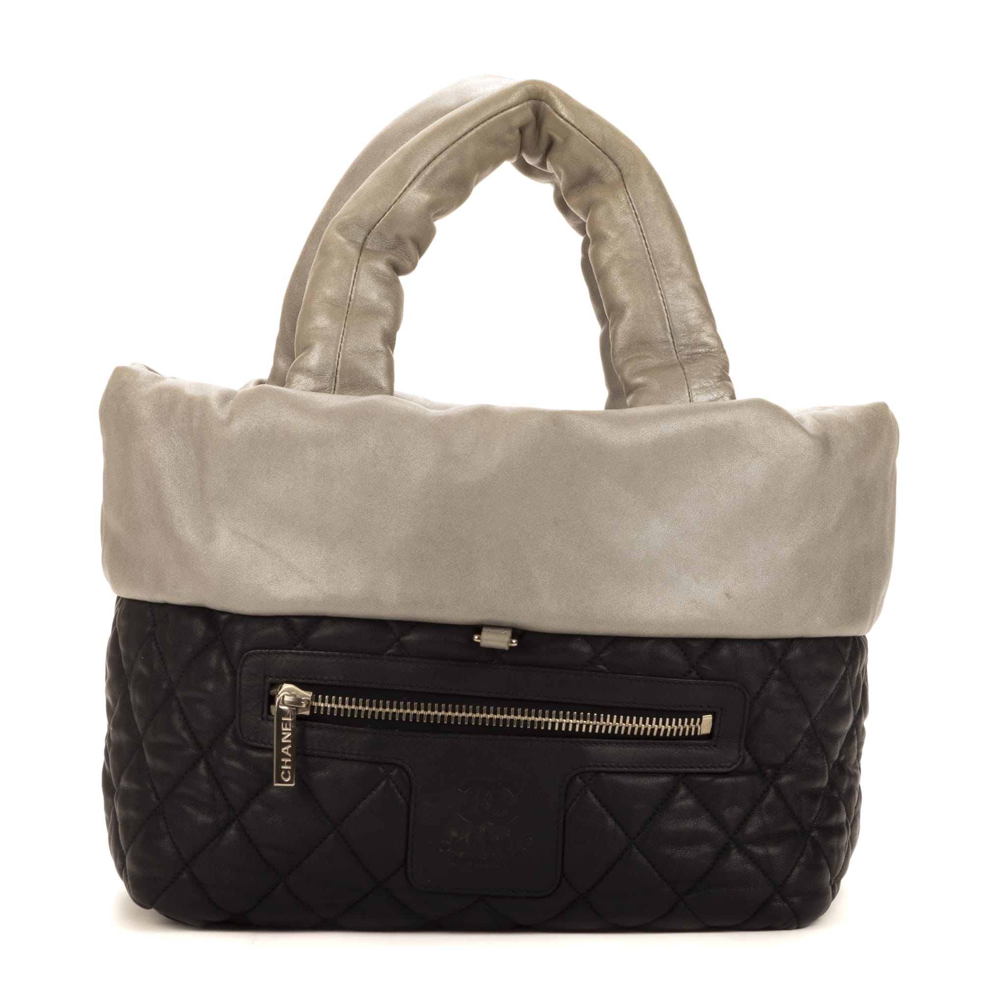 Chanel Chanel Silver Calf Leather Cocoon Reversible EAH0239