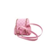 Chanel Chanel Small Duma Pockets Drawstring In Pink Caviar Leather Backpack GHW