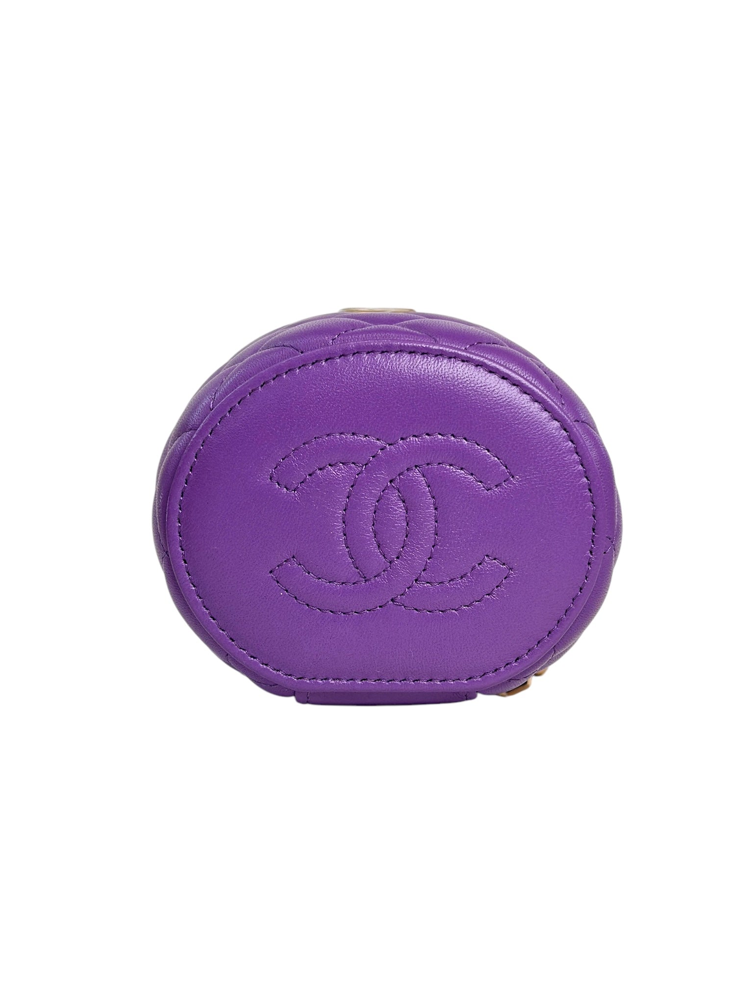 Chanel Chanel Small Purple Vanity Case With Top Handle