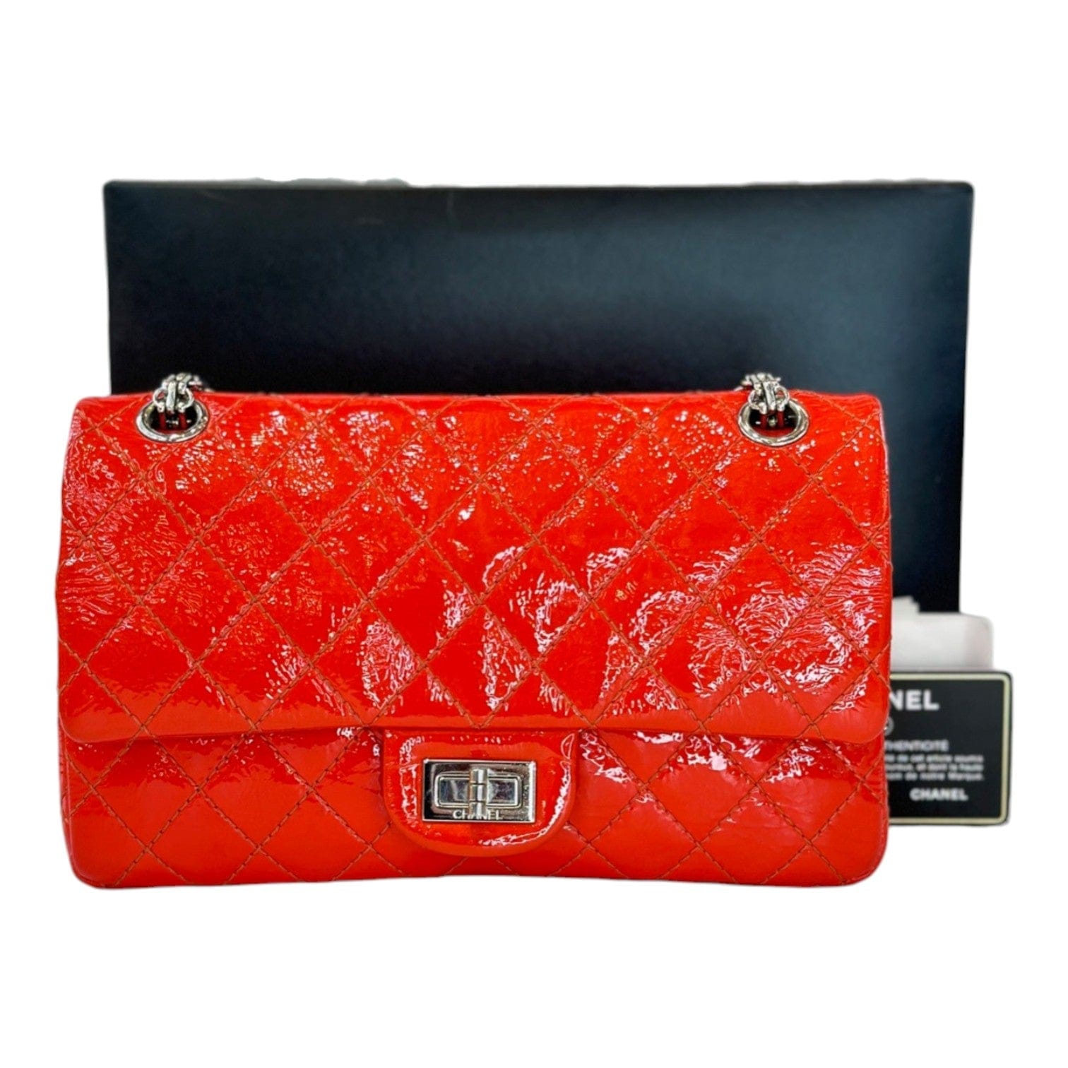 Chanel Chanel Small Red Patent 2.55 Reissue Bag