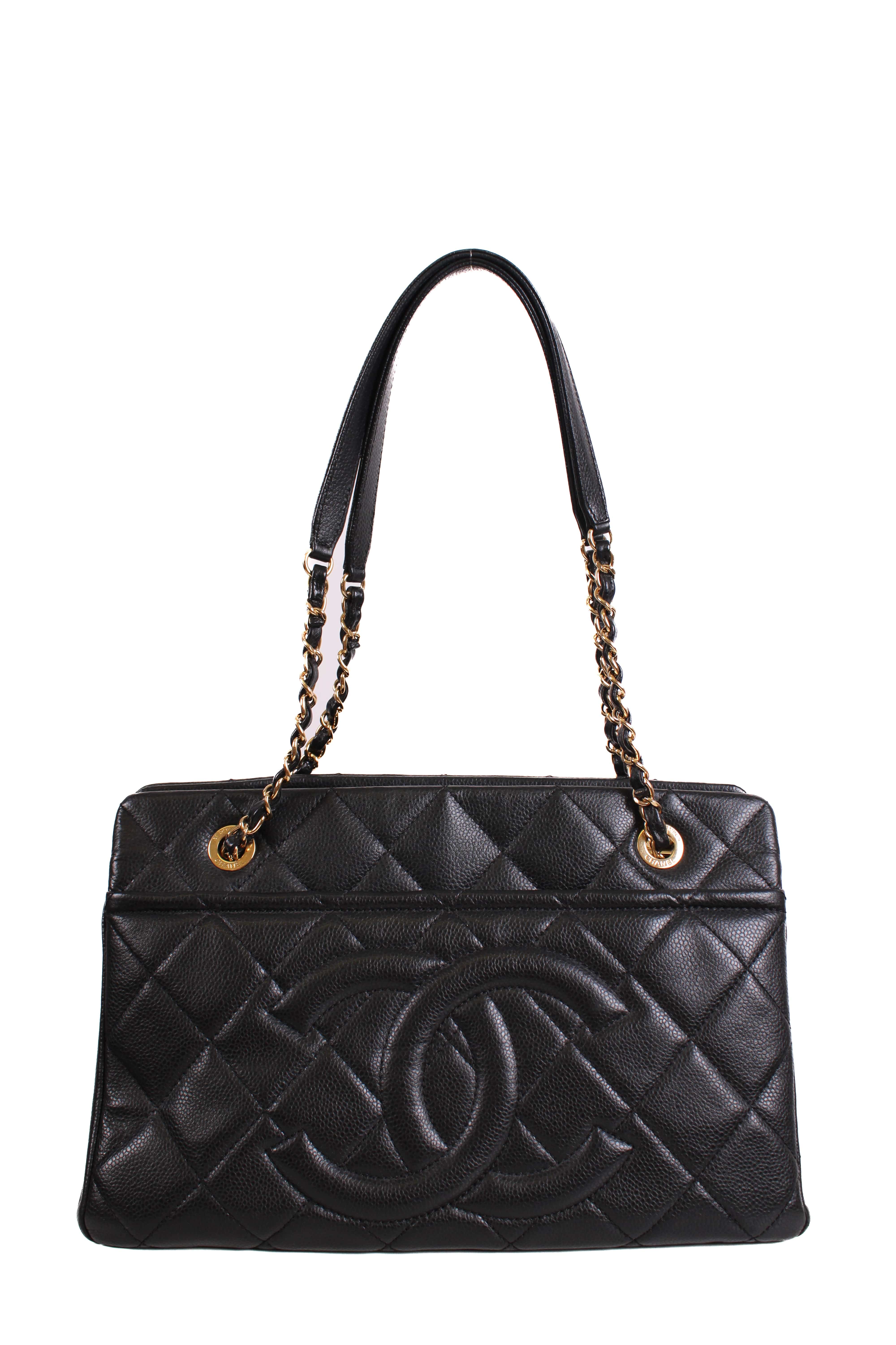 Chanel Chanel Timeless CC Caviar Tote Black