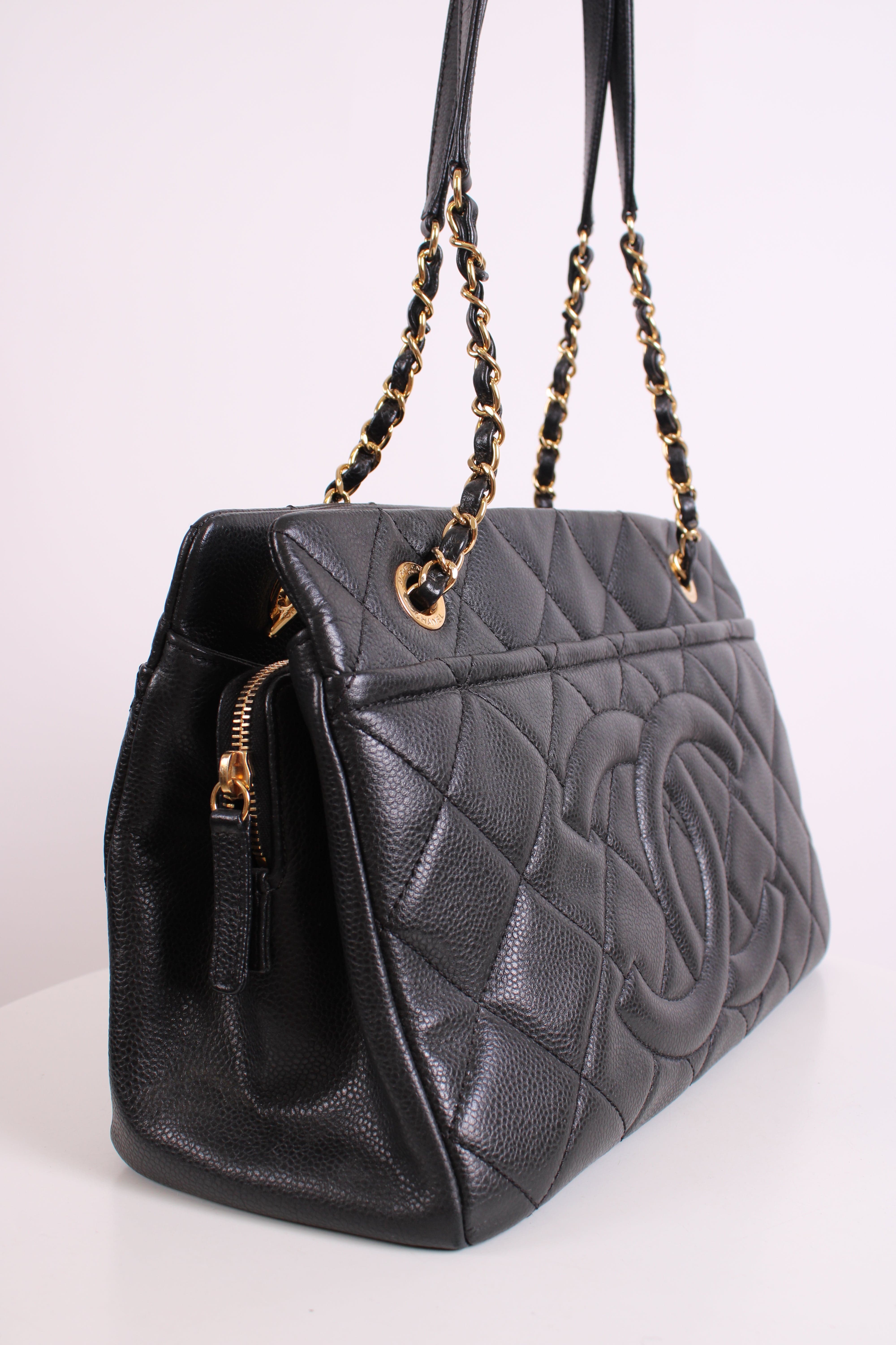 Chanel Chanel Timeless CC Caviar Tote Black