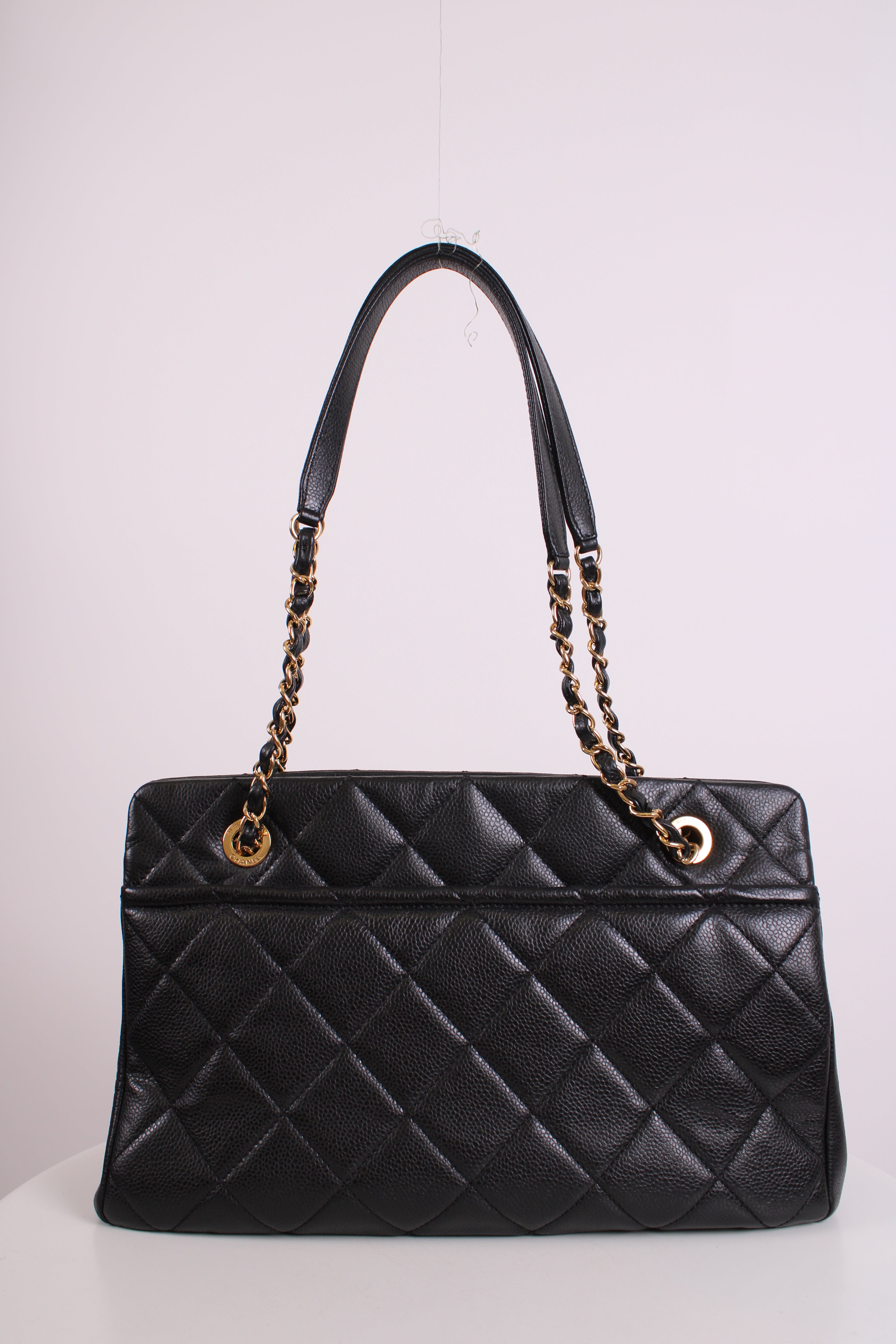 Chanel Chanel Timeless CC Caviar Tote Black