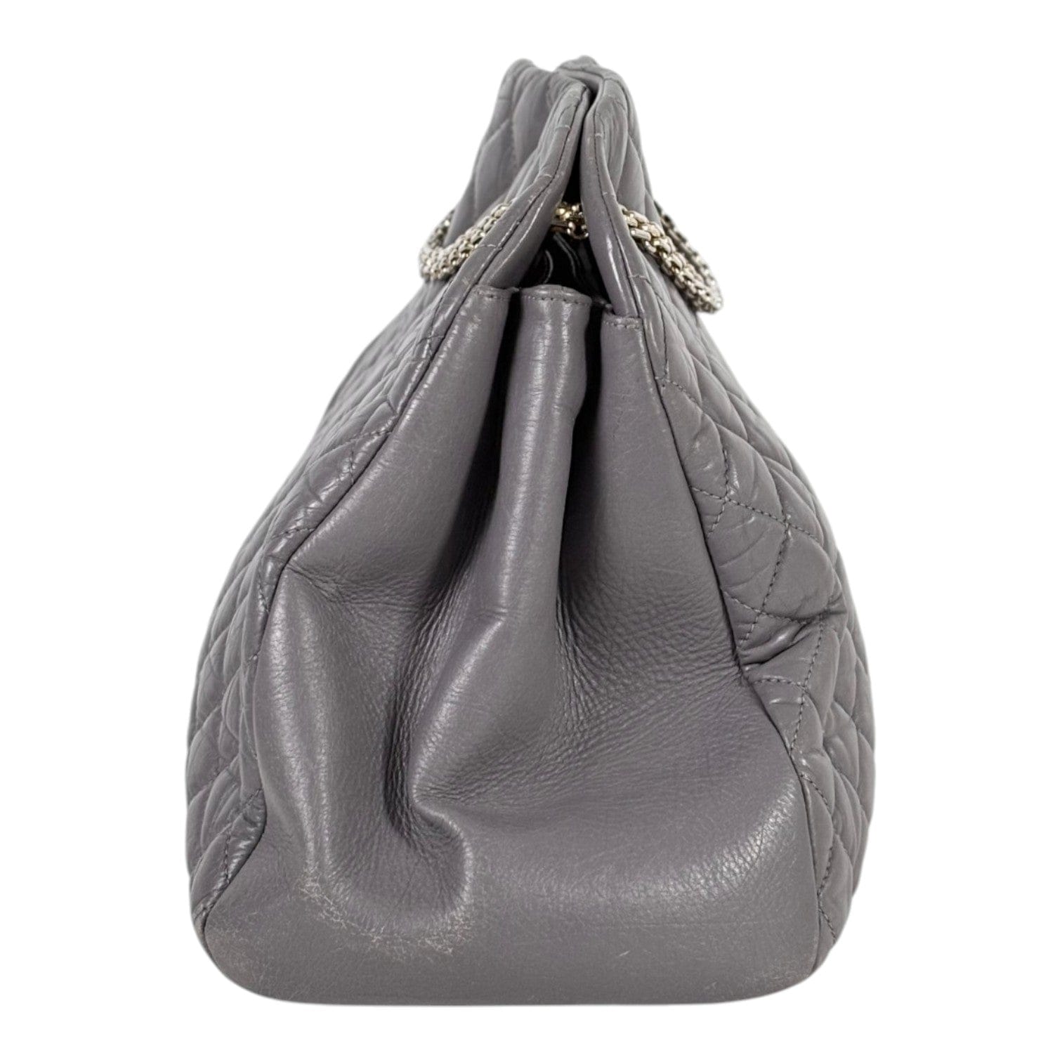 Chanel Chanel Vintage Grey Bowling Bag in Calfskin