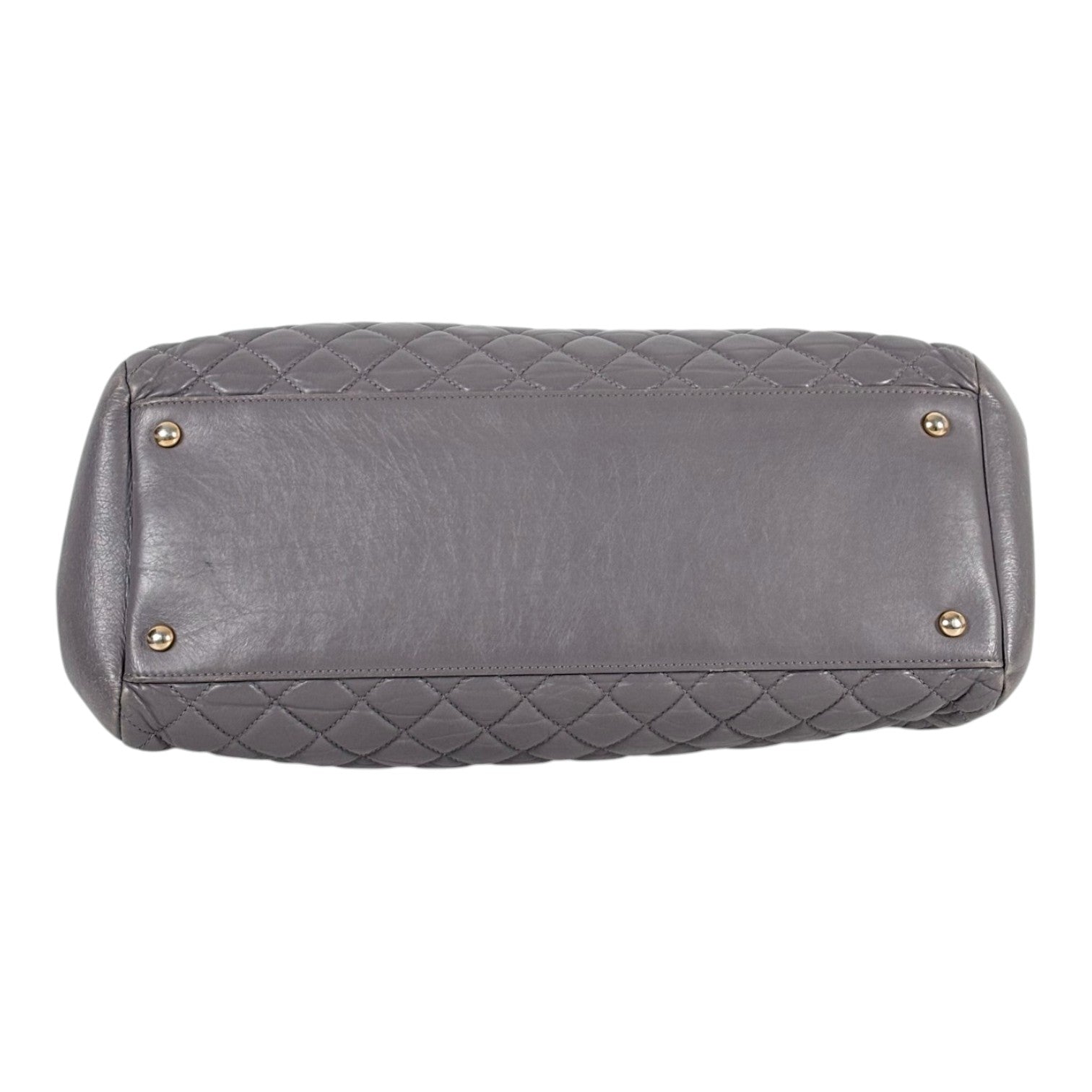 Chanel Chanel Vintage Grey Bowling Bag in Calfskin