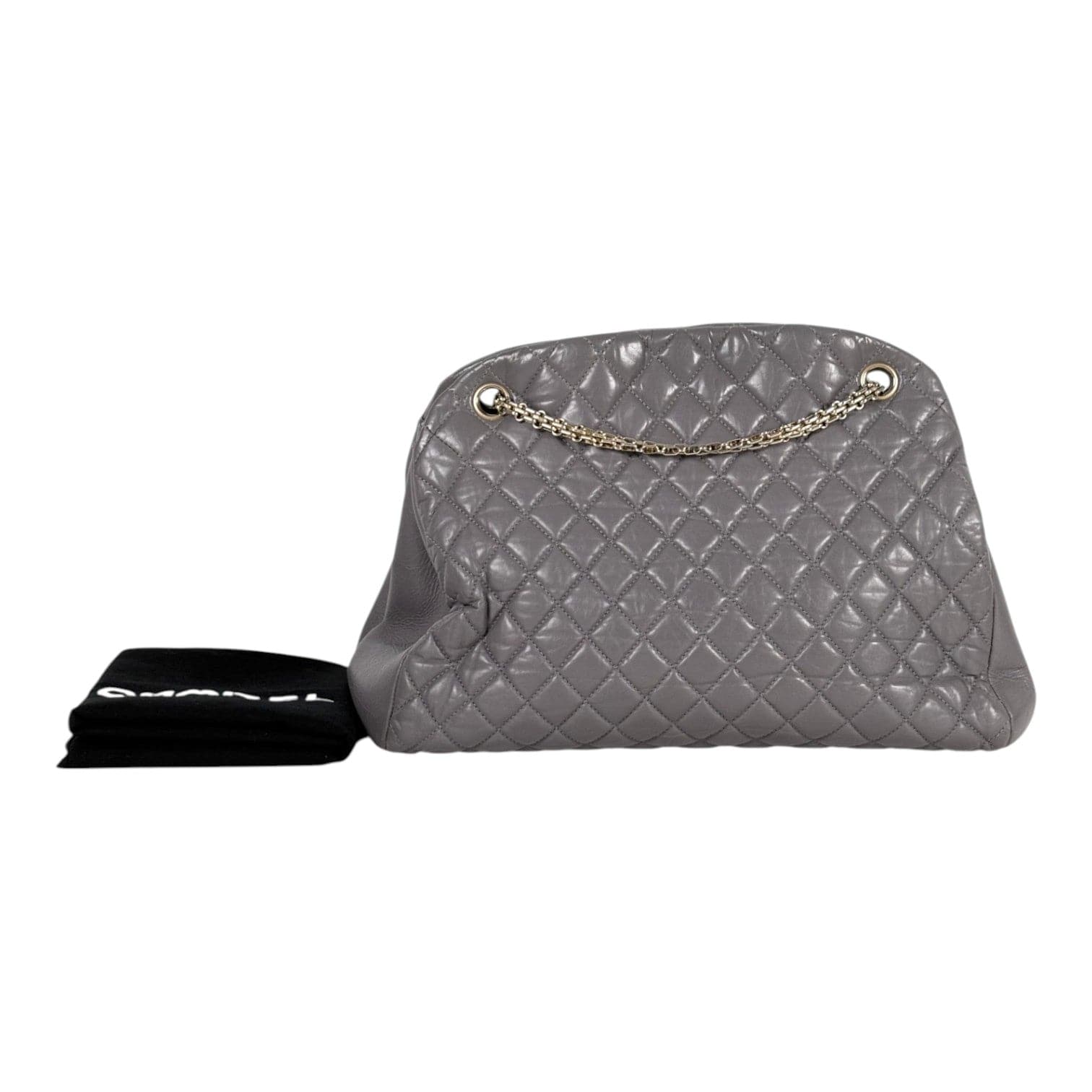 Chanel Chanel Vintage Grey Bowling Bag in Calfskin