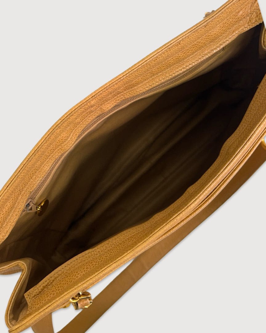 Chanel Tan Chanel Triple Coco Ball Chain