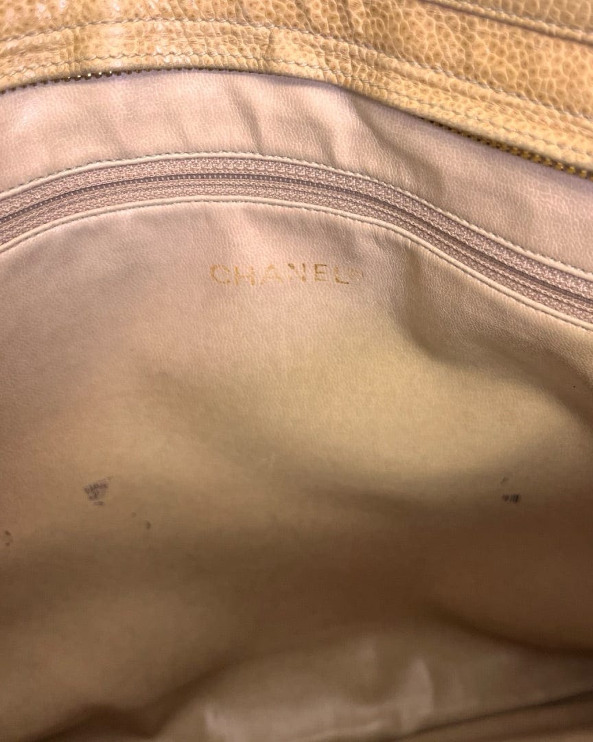 Chanel Tan Chanel Triple Coco Ball Chain