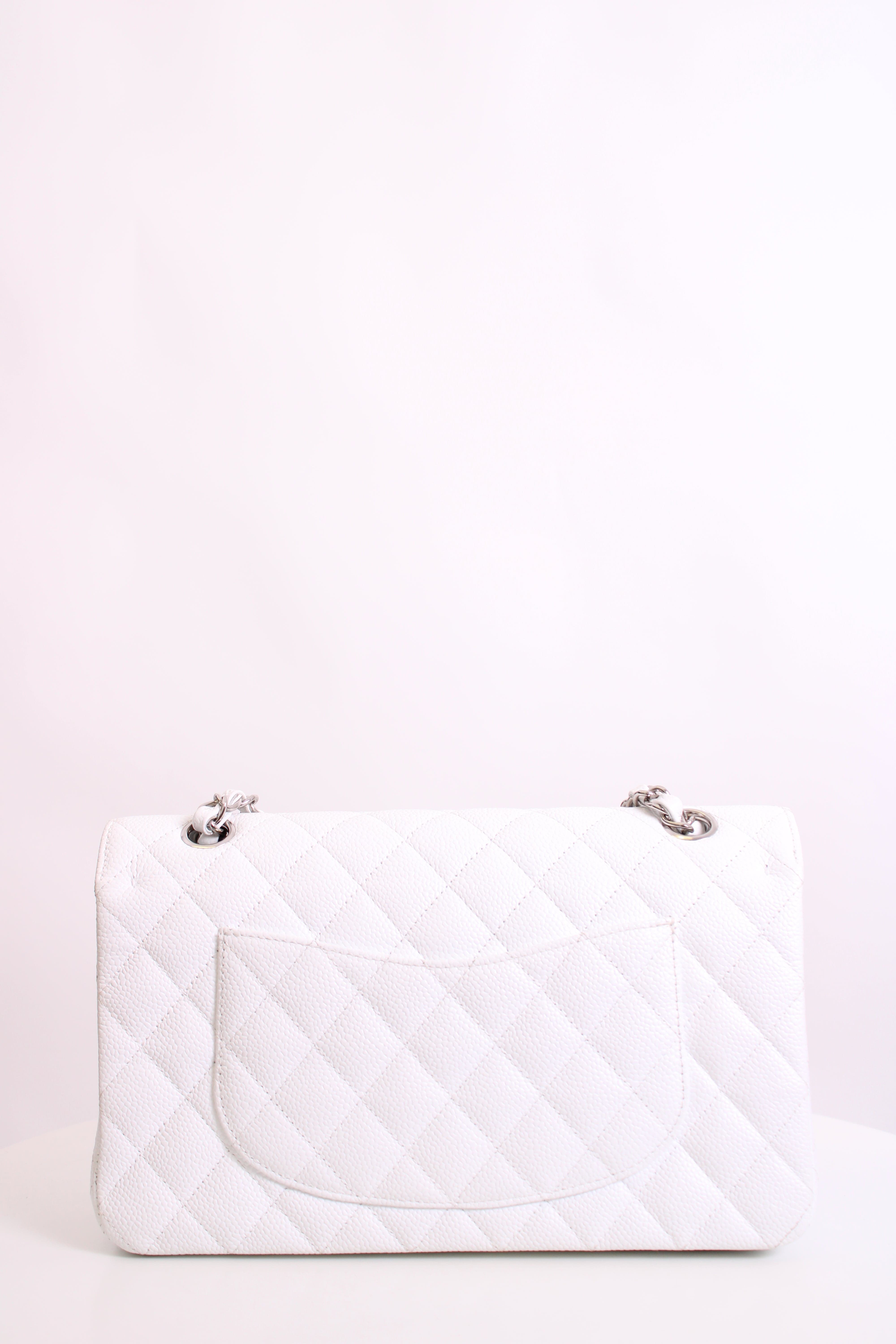 Chanel White Chanel Classic Flap