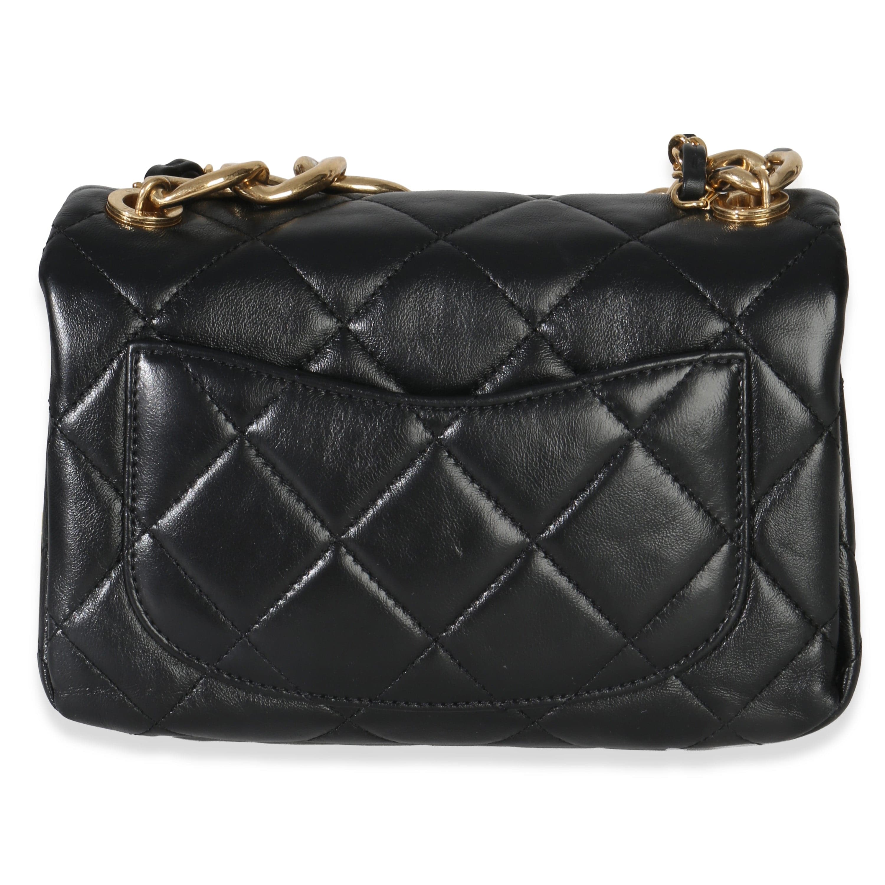 Chanel Black Quilted Lambskin Small Colour Match Flap Bag