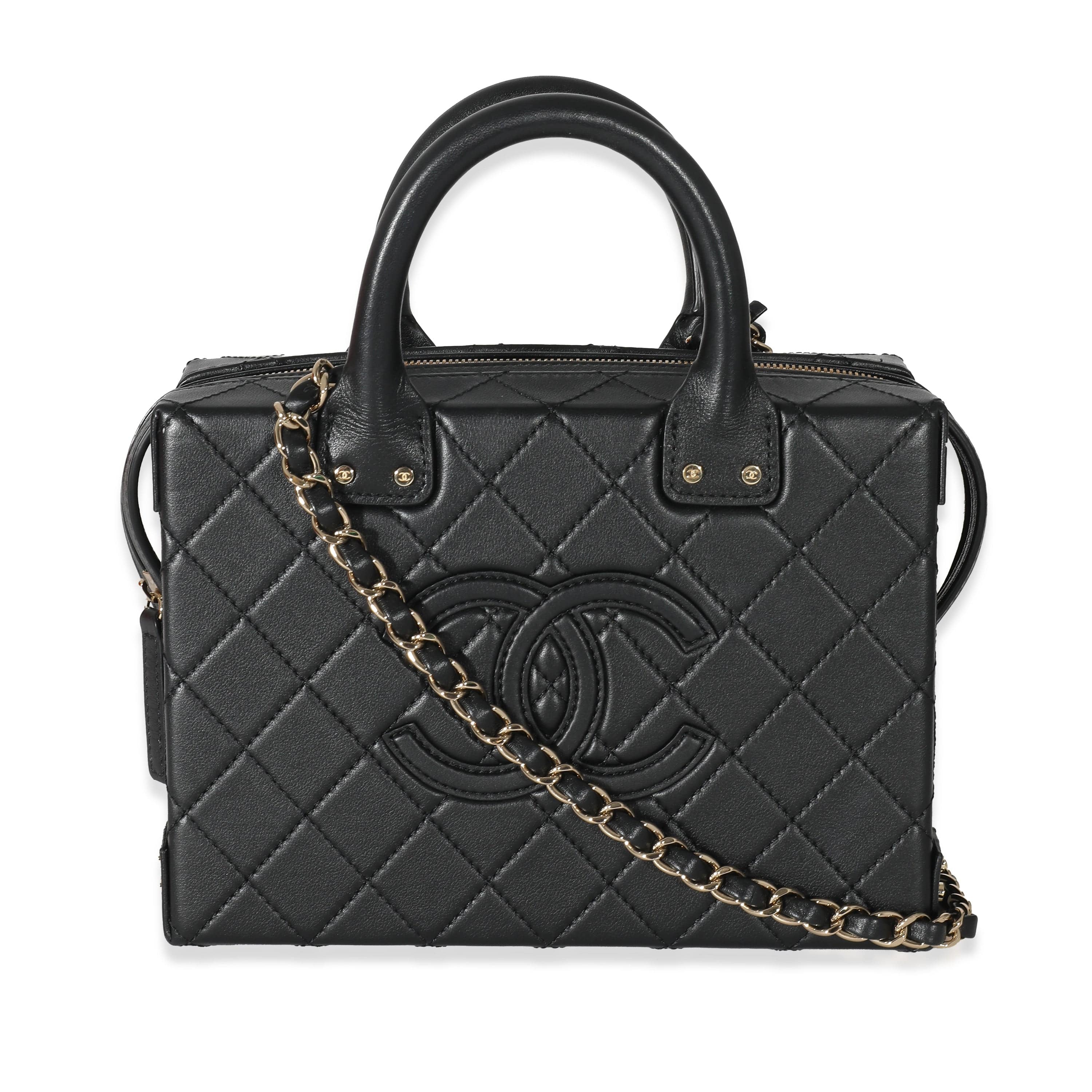 Chanel Chanel 22B Black Quilted Calfskin Vanity Case