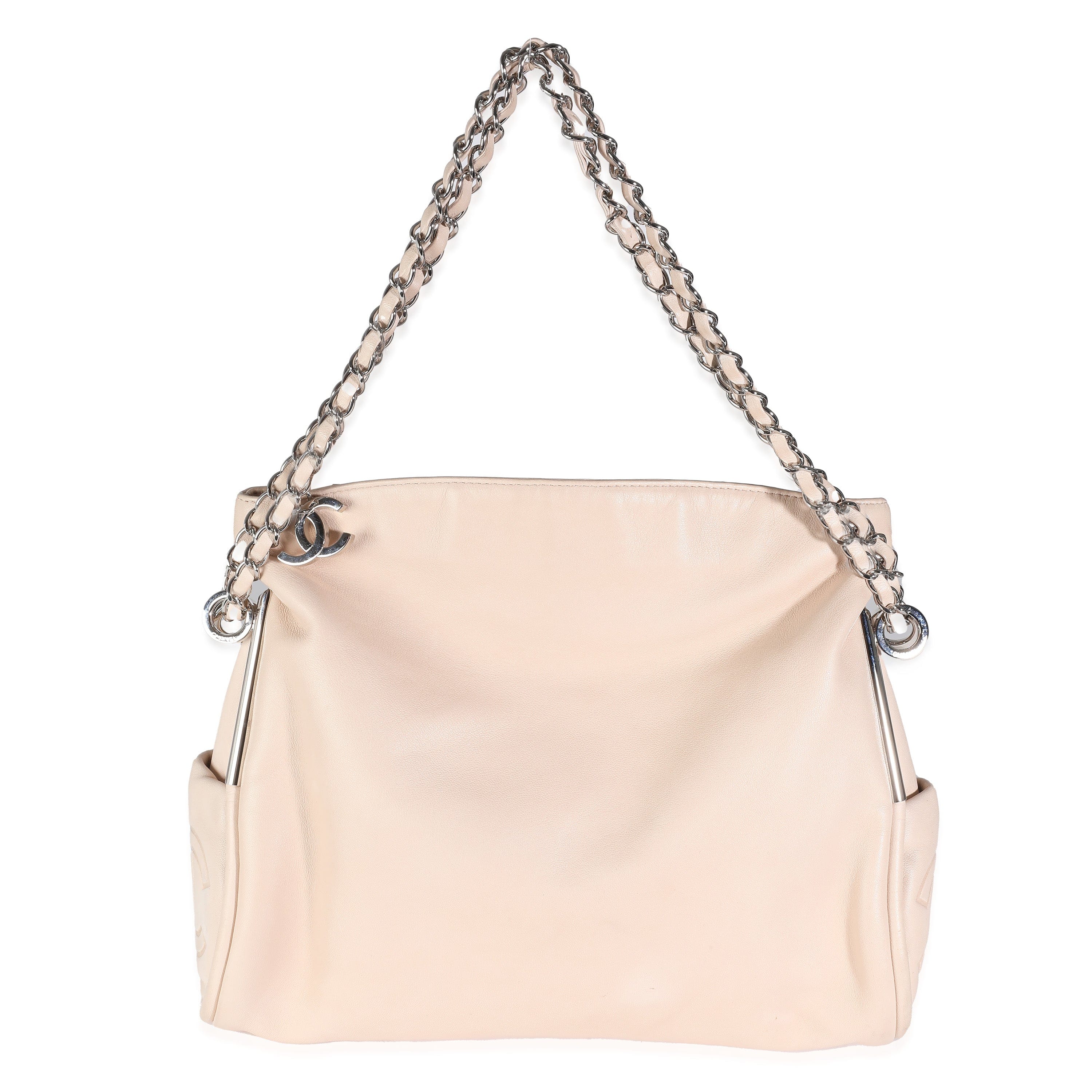 Chanel Chanel Beige Lambskin Ultimate Soft Hobo