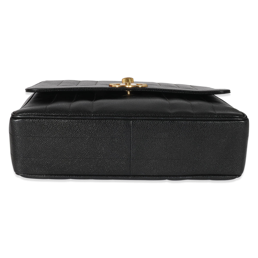 Chanel Vintage Black Caviar Kelly Bag