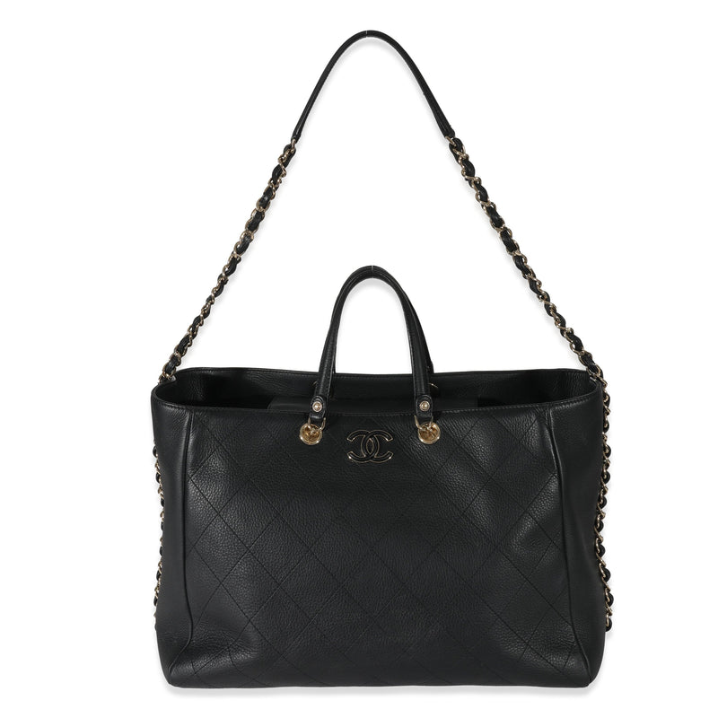 Chanel Black Quilted Bullskin Neo Soft Shopping Tote – LuxuryPromise