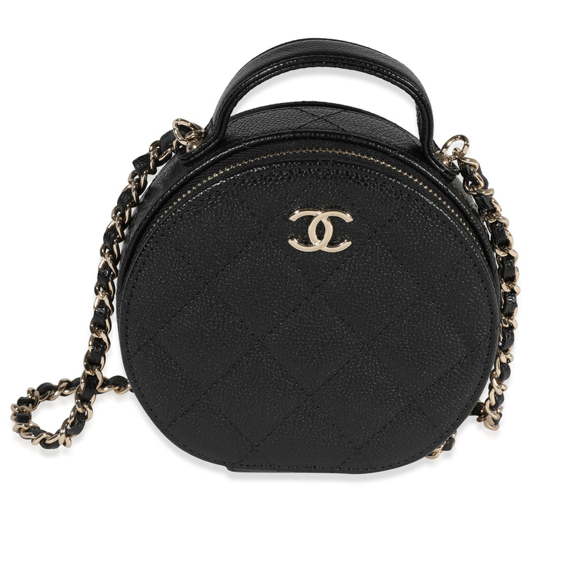 CHANEL Coated Canvas Camellia Medium Shopping Tote Black Beige