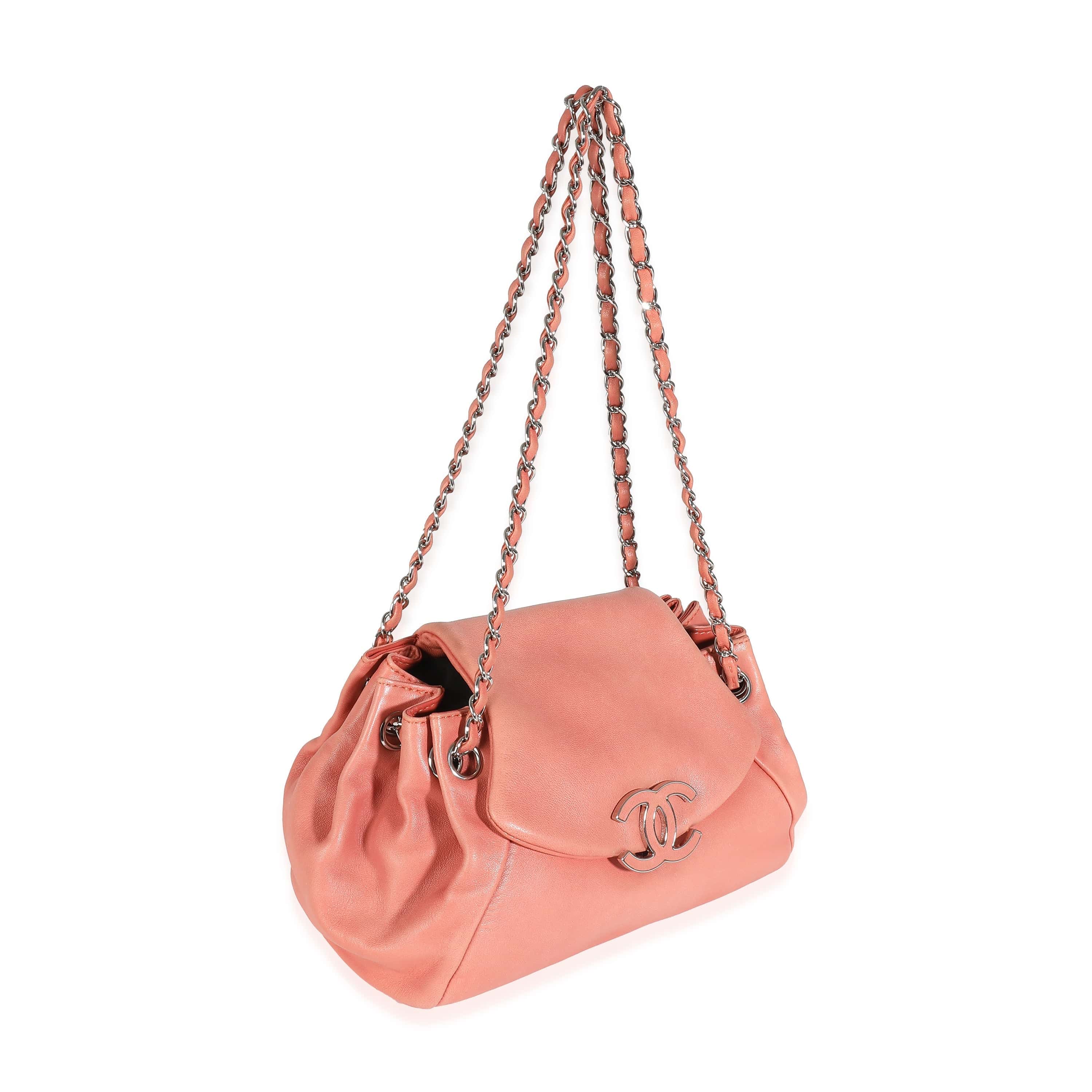 Chanel Chanel Coral Lambskin Sensual CC Accordion Flap Bag