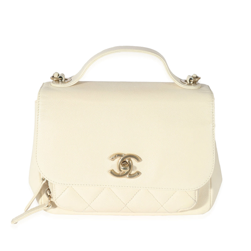 Chanel Cream Caviar Mini Business Affinity Flap LuxuryPromise