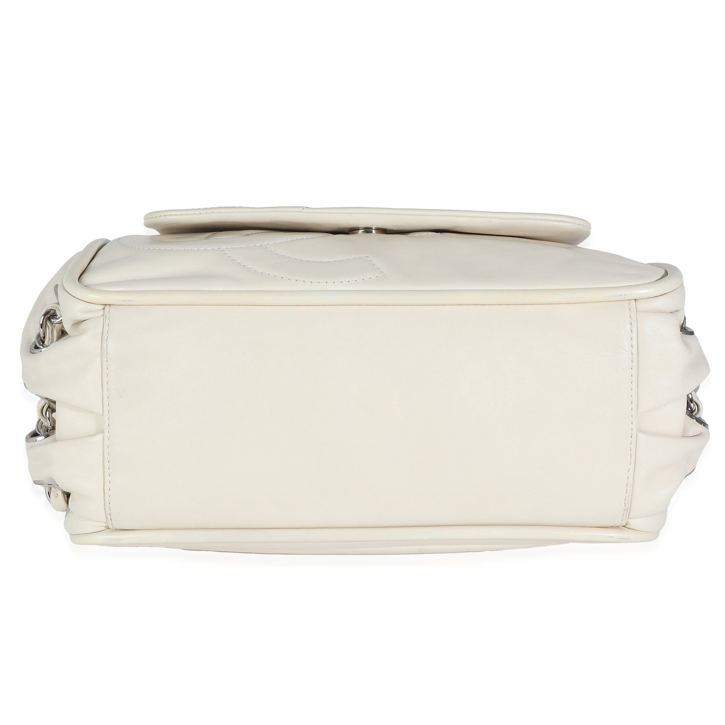 Chanel Chanel Ivory Lambskin CC Accordion Flap Bag