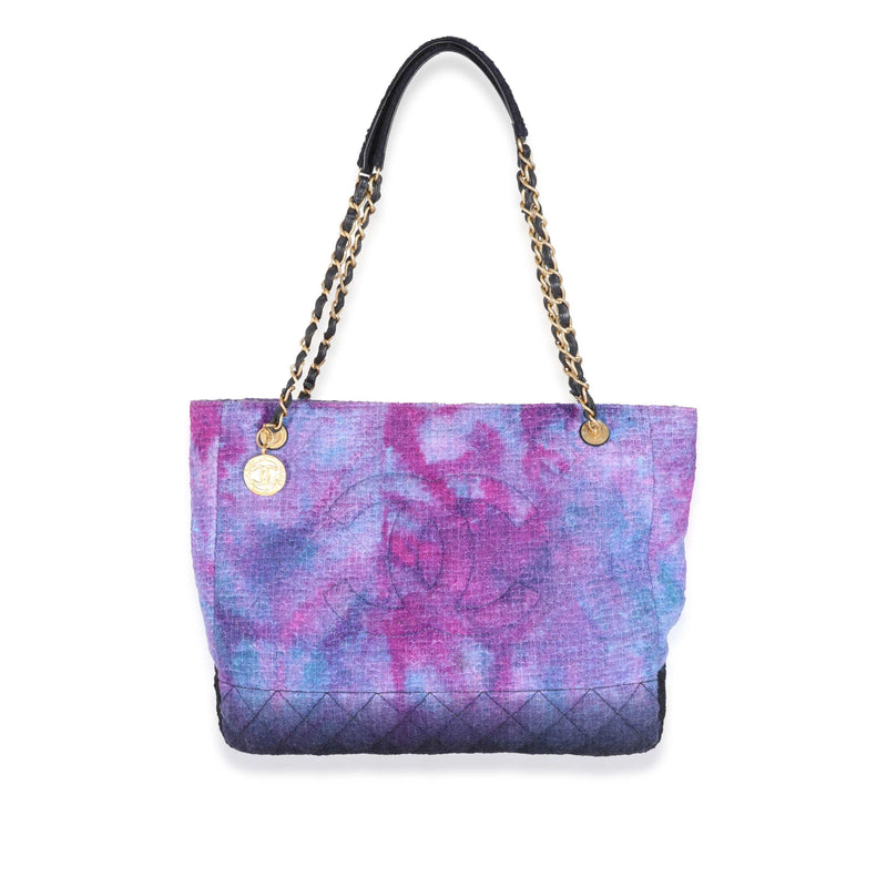 Chanel Purple Wool Tweed CC Shopping Tote – LuxuryPromise