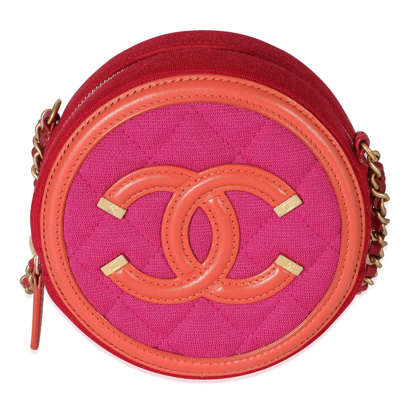 Chanel filigree sale round bag