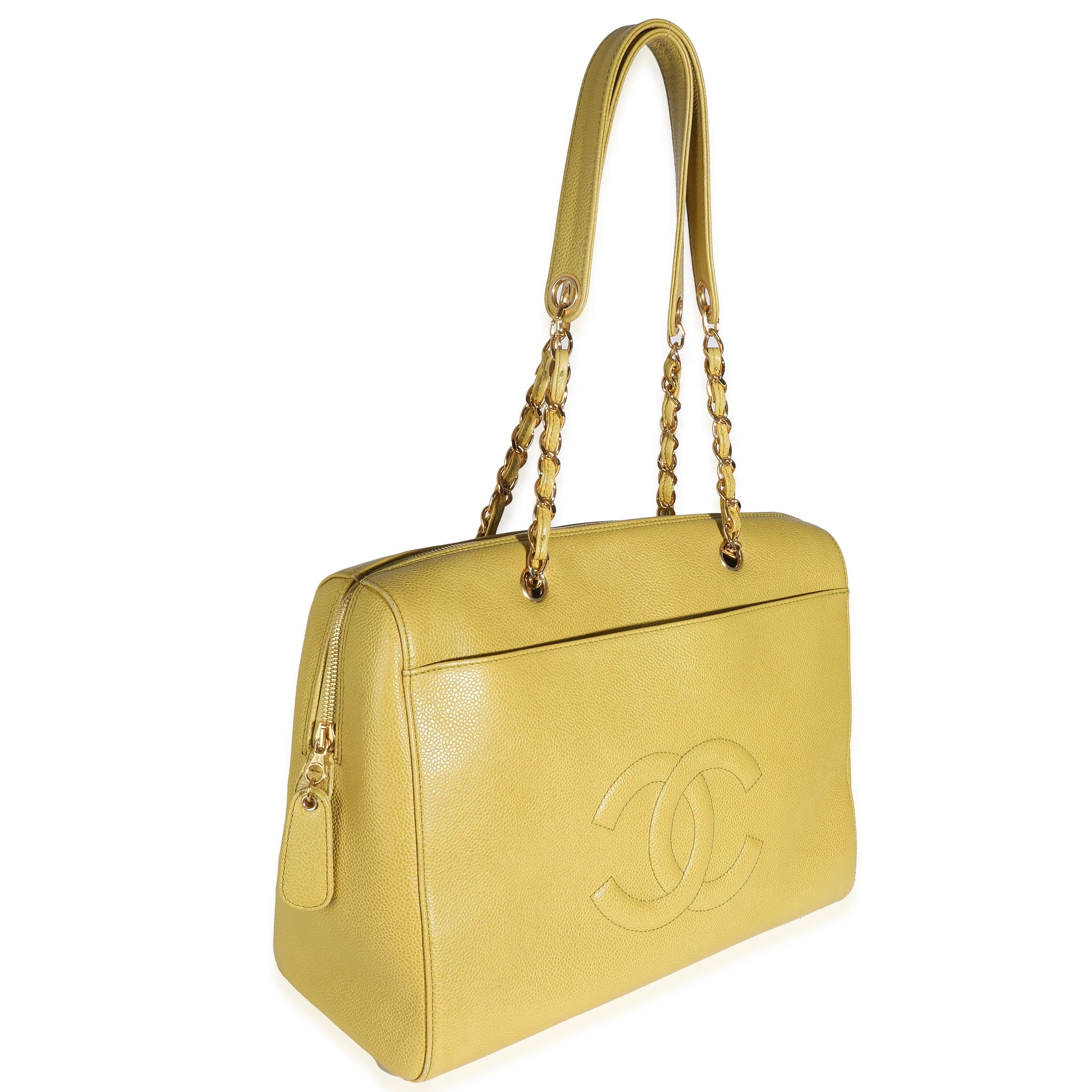 Chanel Chanel Vintage Caviar Timeless CC Shopper Tote