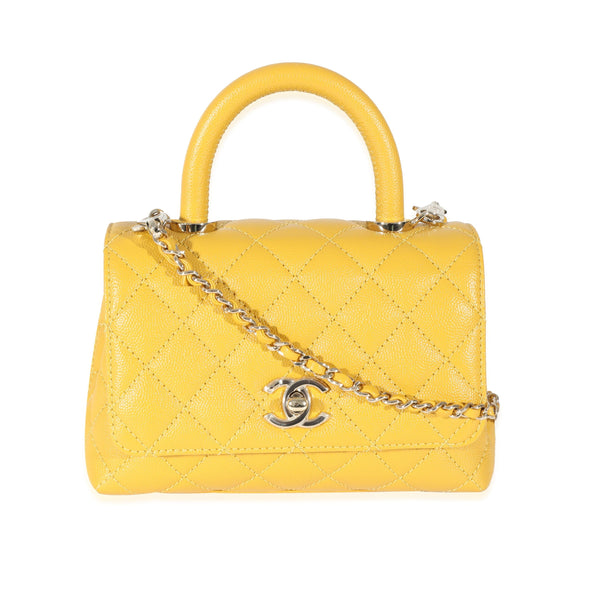 Chanel Coco Handle Incognito Extra Mini, Yellow with Yellow Hardware, New  in Box WA001