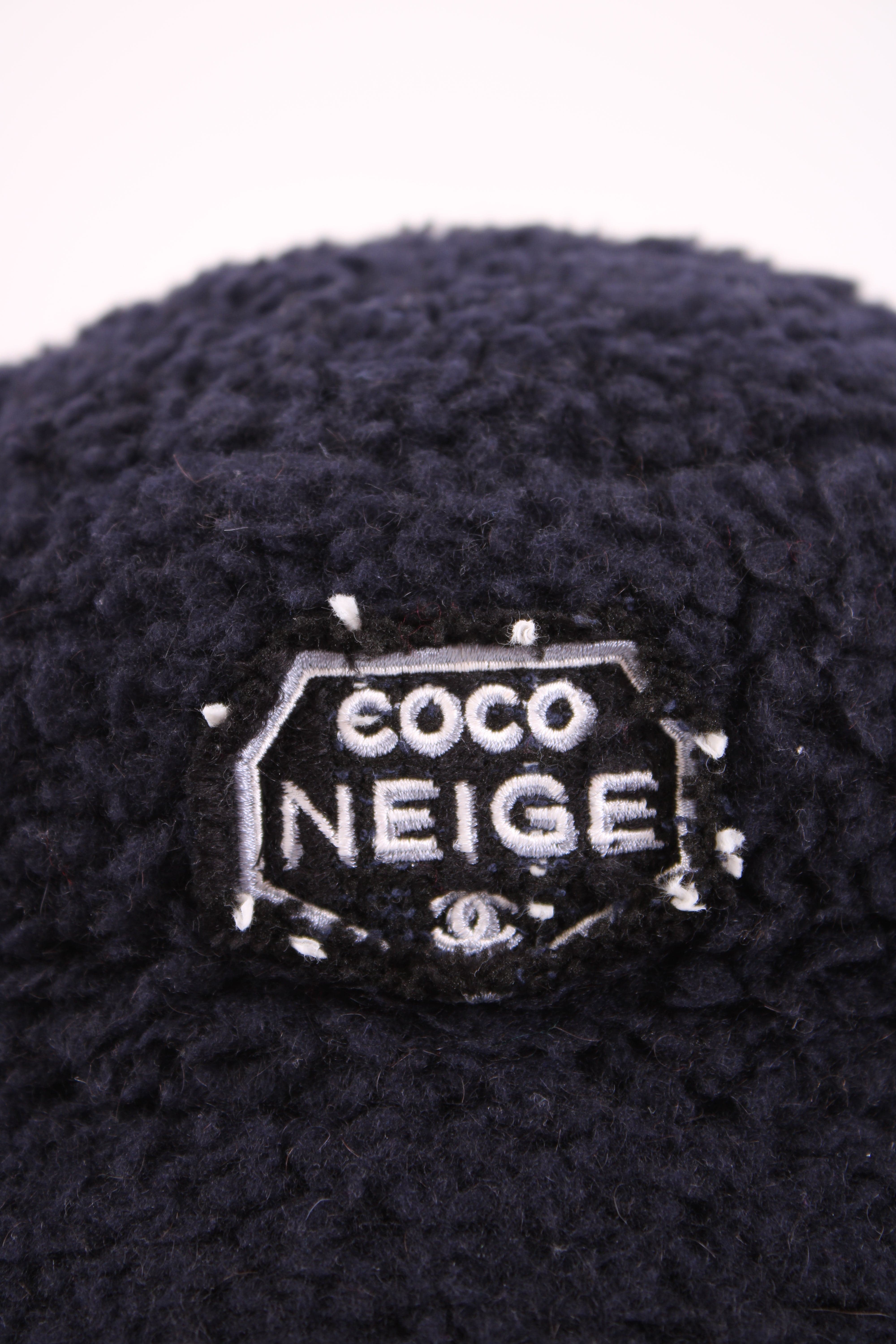 Chanel Chanel Teddy Coco Neige Hat Navy