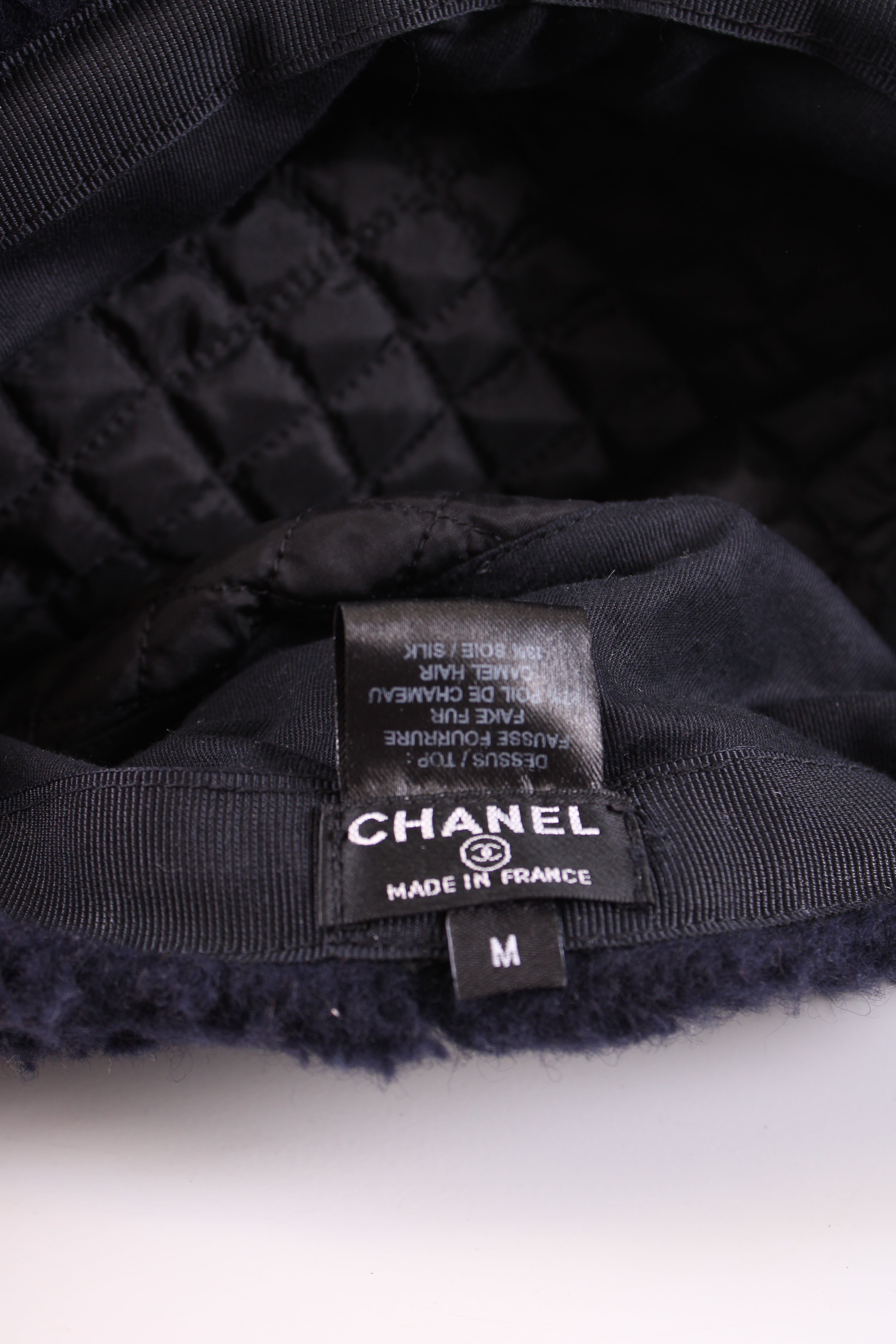 Chanel Chanel Teddy Coco Neige Hat Navy