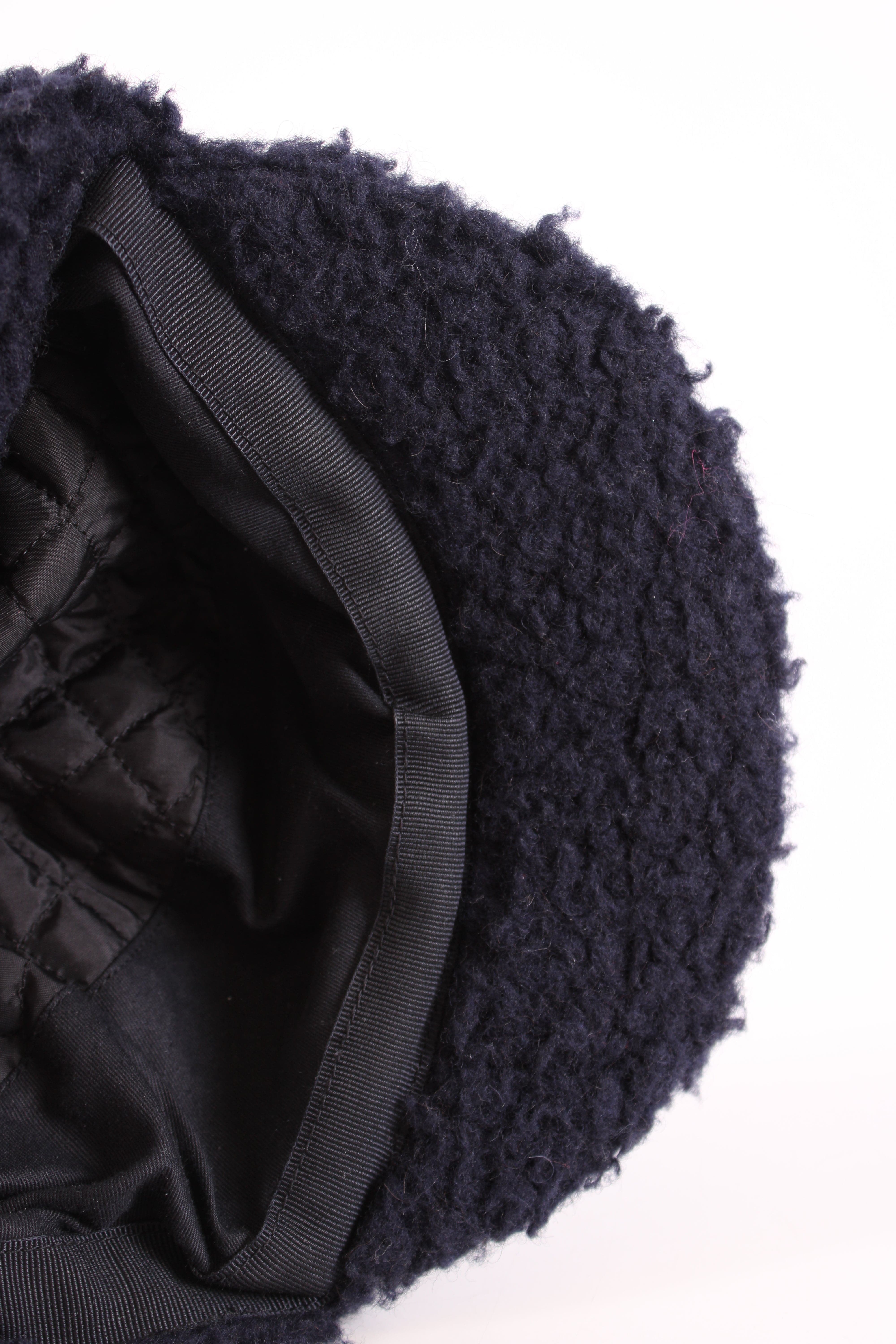 Chanel Chanel Teddy Coco Neige Hat Navy