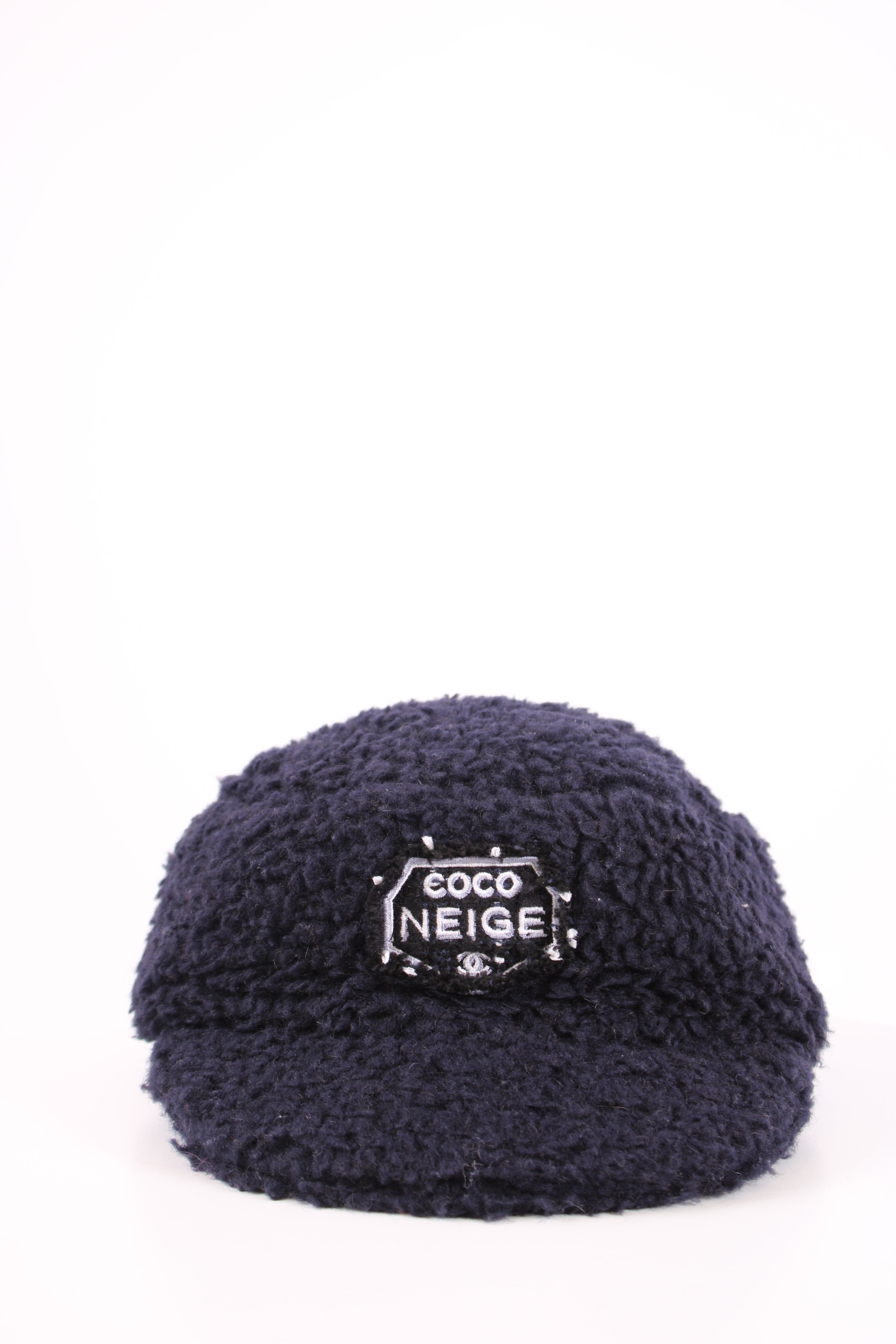 Chanel Chanel Teddy Coco Neige Hat Navy