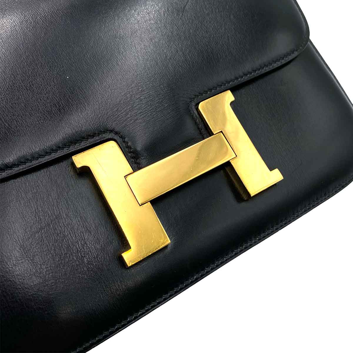 Chanel Hermès Vintage Constance 23 Black Boxcalf GHW #E 90231582