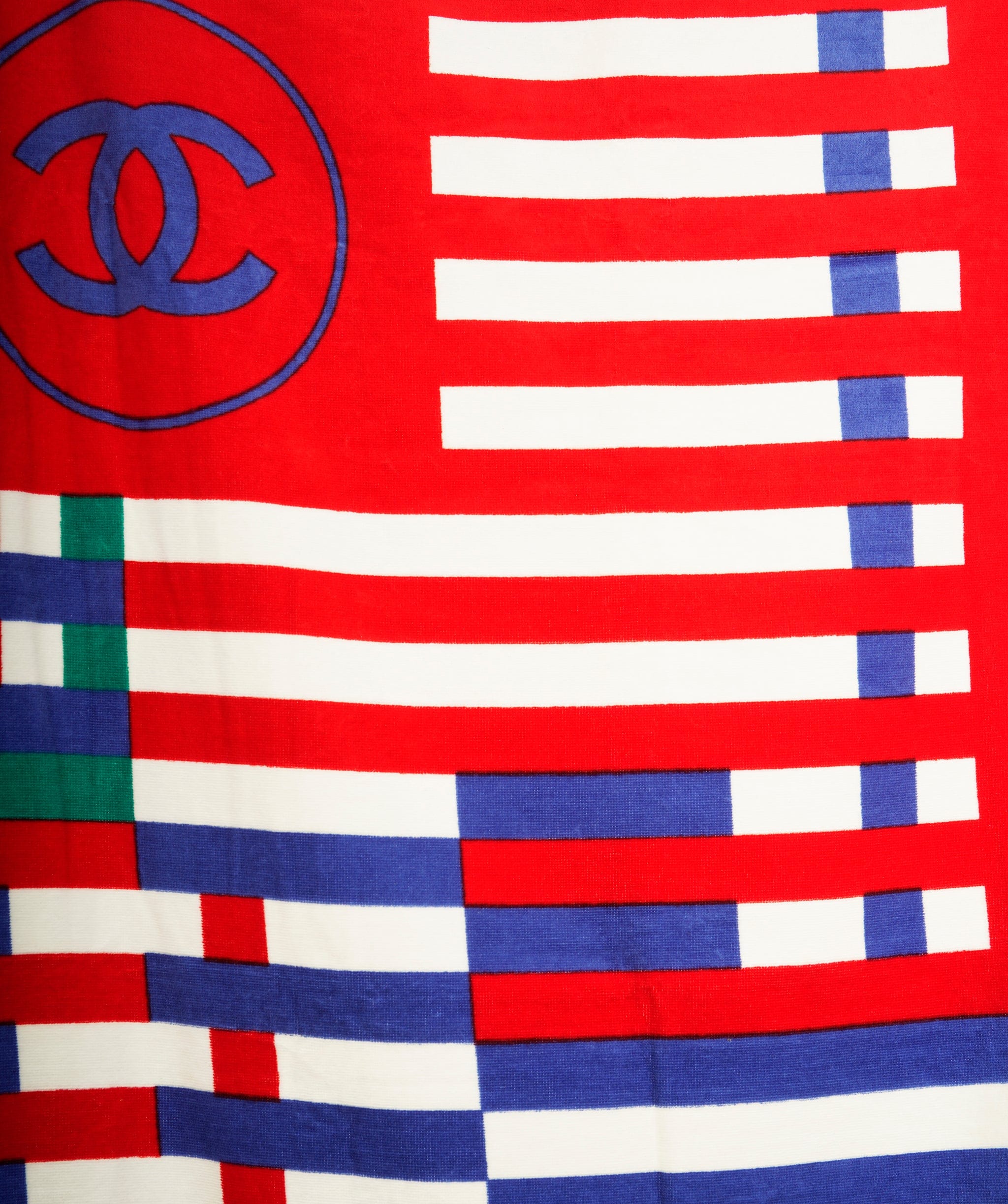 Chanel Chanel Geometric Print Terrycloth Towel AKL0035