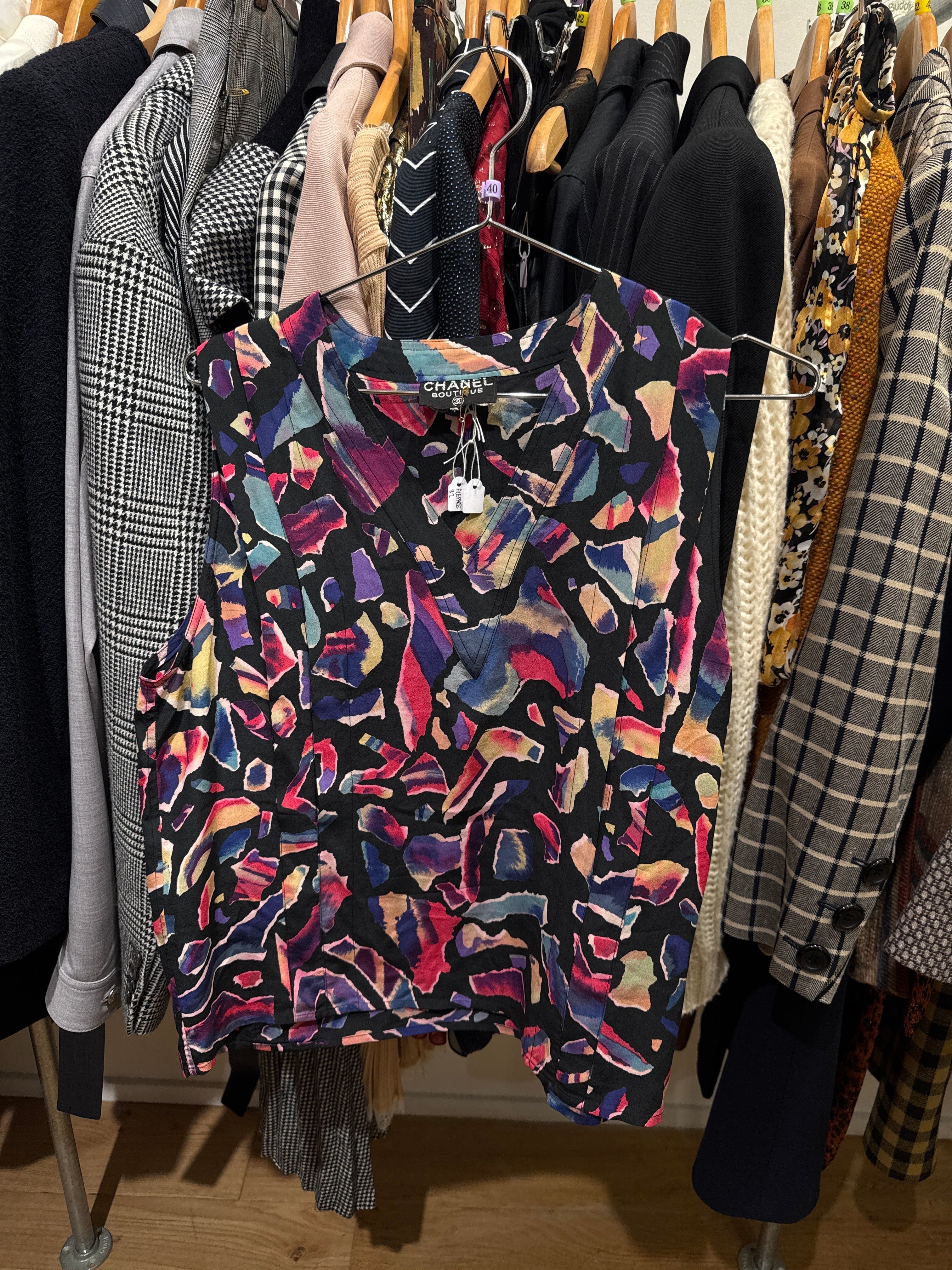 Chanel CHANEL Multicolor Silk Top AGC2327