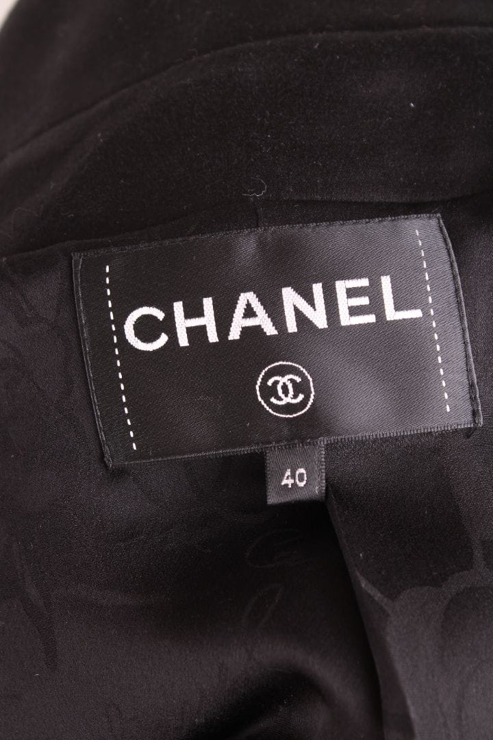 Chanel Chanel 2017 Tweed Jacket Black Glitter Tweed 12