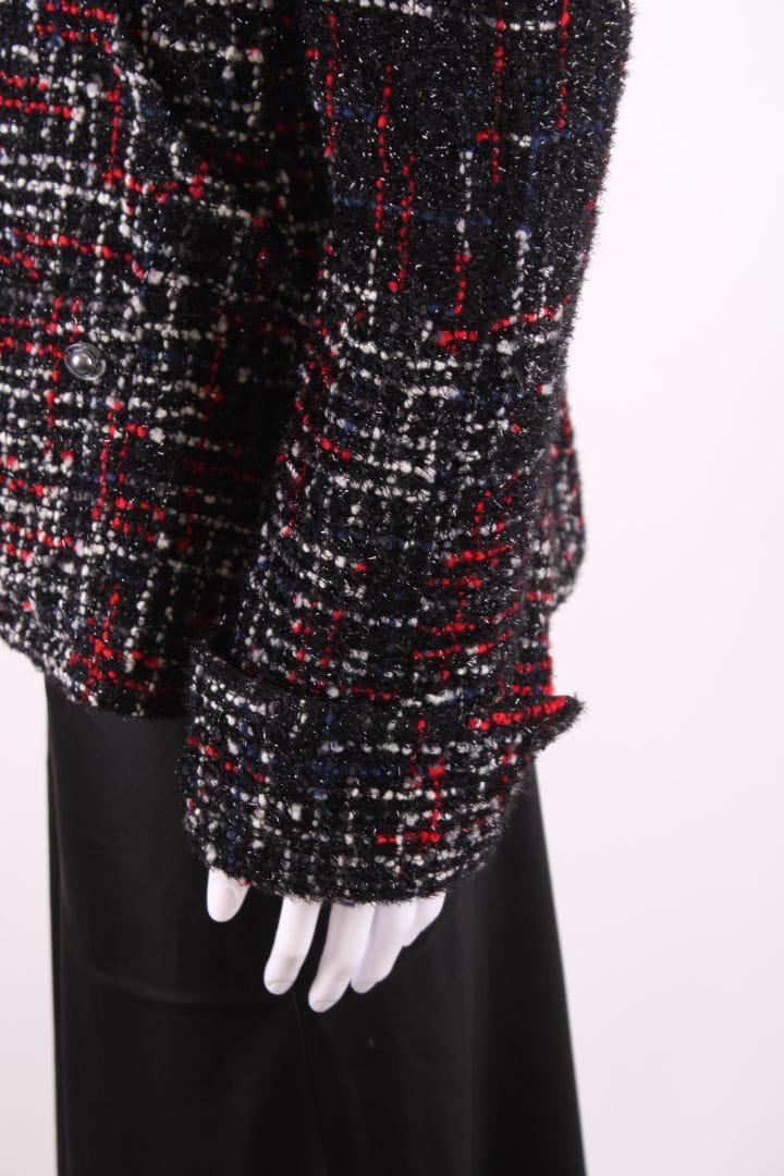 Chanel Chanel 2017 Tweed Jacket Black Glitter Tweed 12