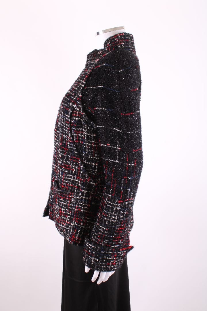 Chanel Chanel 2017 Tweed Jacket Black Glitter Tweed 12