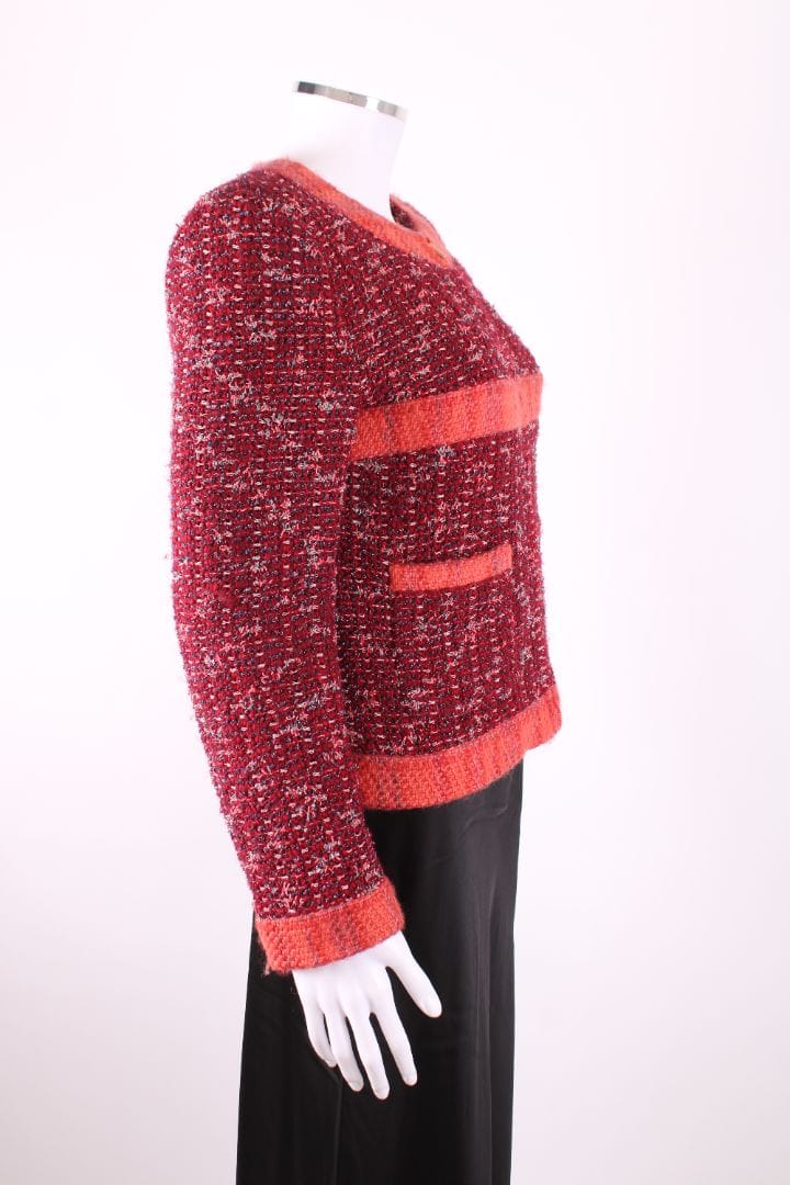 Chanel Chanel 2017 Tweed Jacket Red/ Orange 12