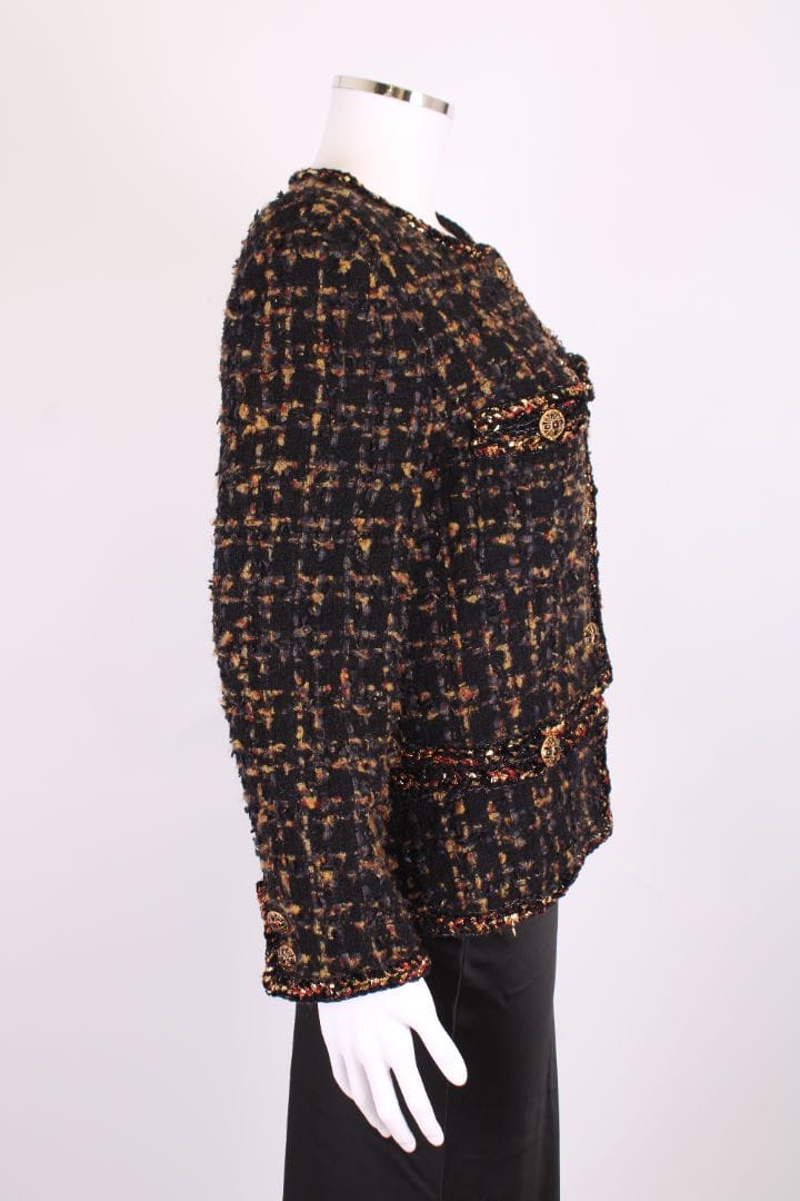 Chanel Chanel Jacket Black Embellished 40