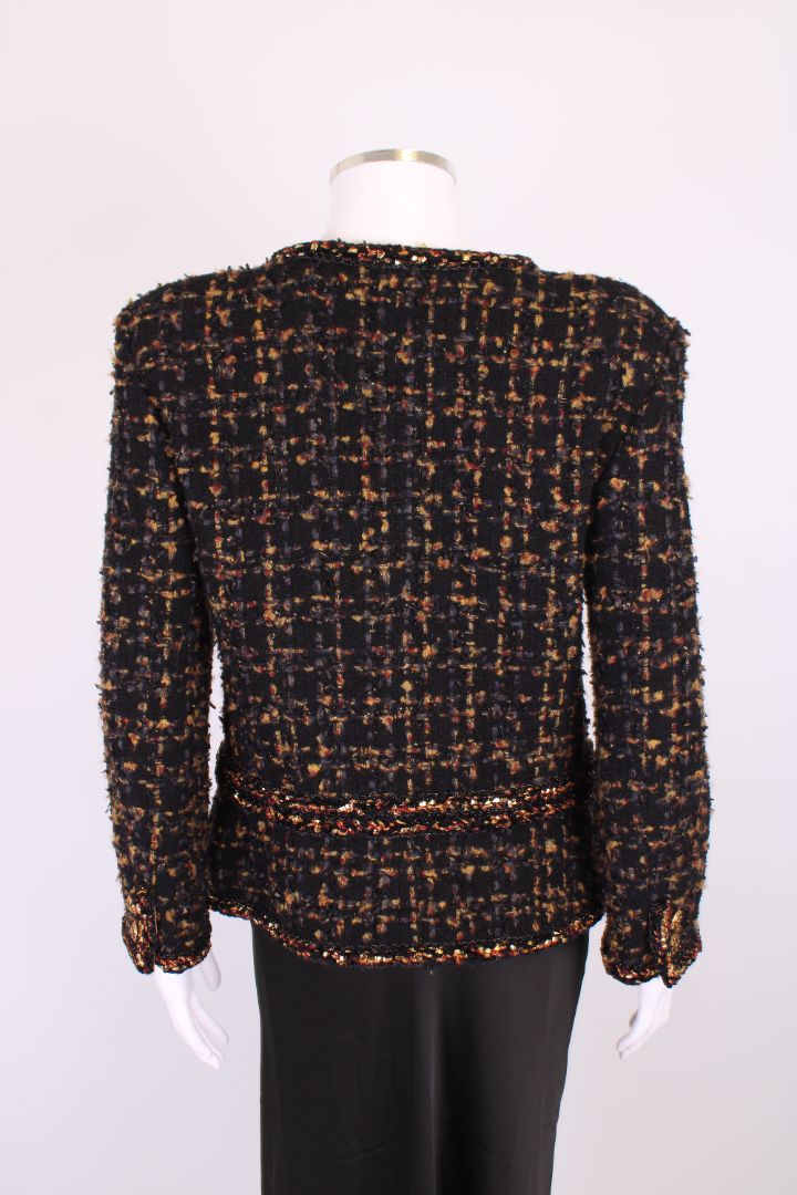 Chanel Chanel Jacket Black Embellished 40
