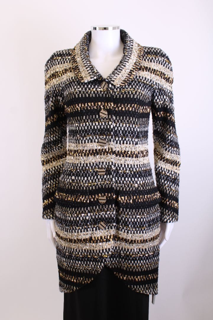 Chanel Chanel Runway Tweed Jacket Black 38
