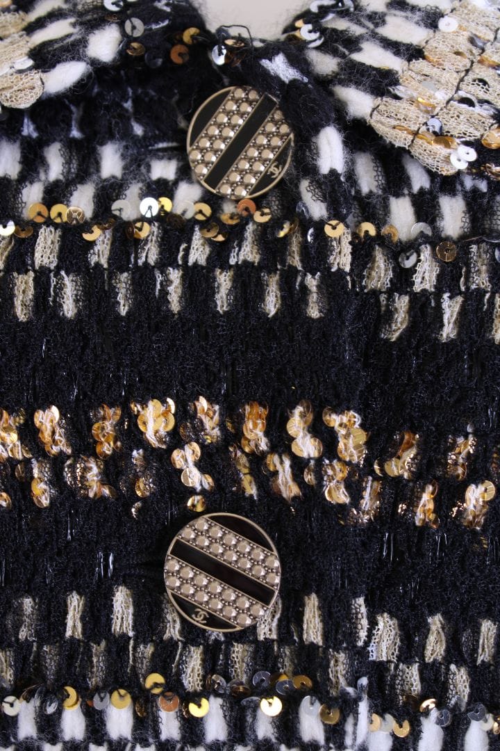 Chanel Chanel Runway Tweed Jacket Black 38