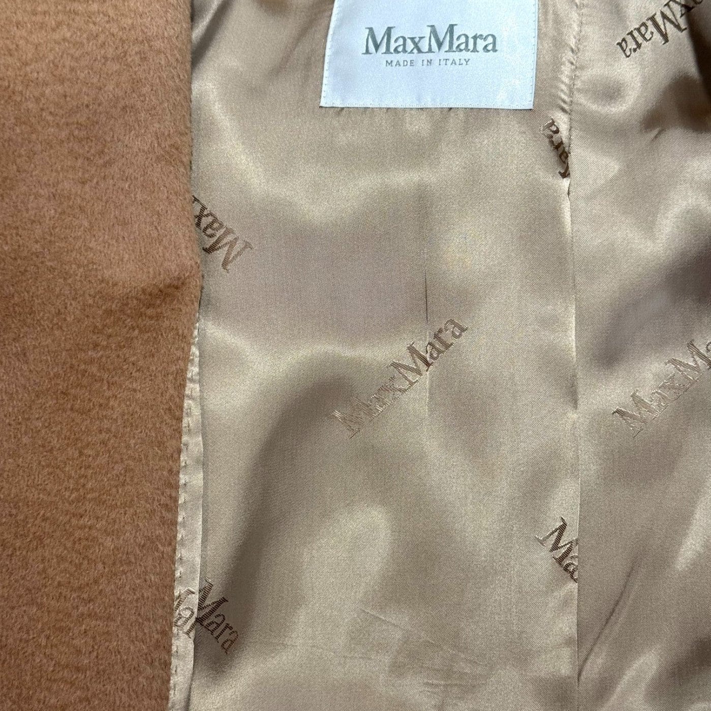 Chanel Max Mara Trench Coat Caramel Color Camel Wool