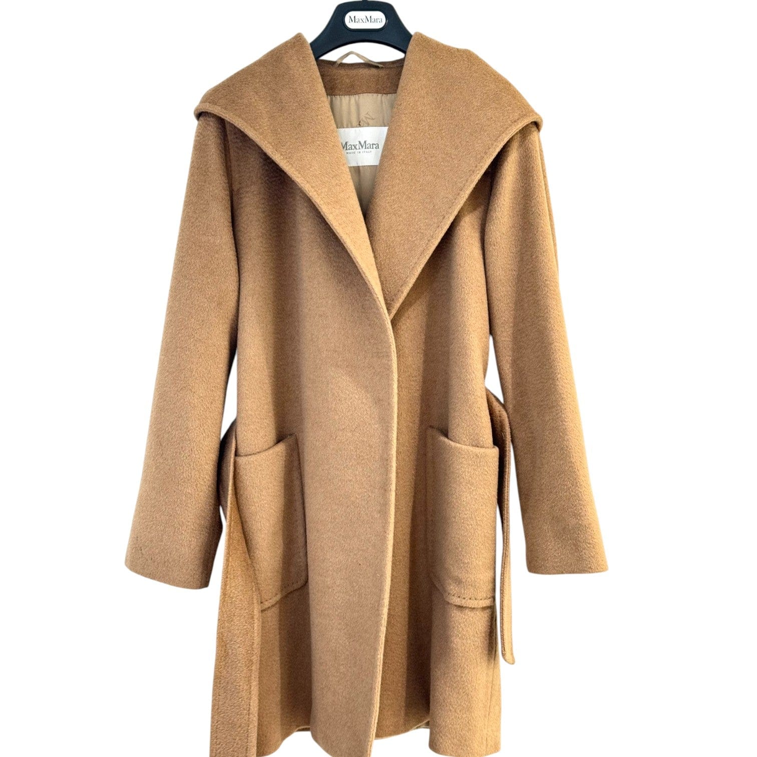 Chanel Max Mara Trench Coat Caramel Color Camel Wool