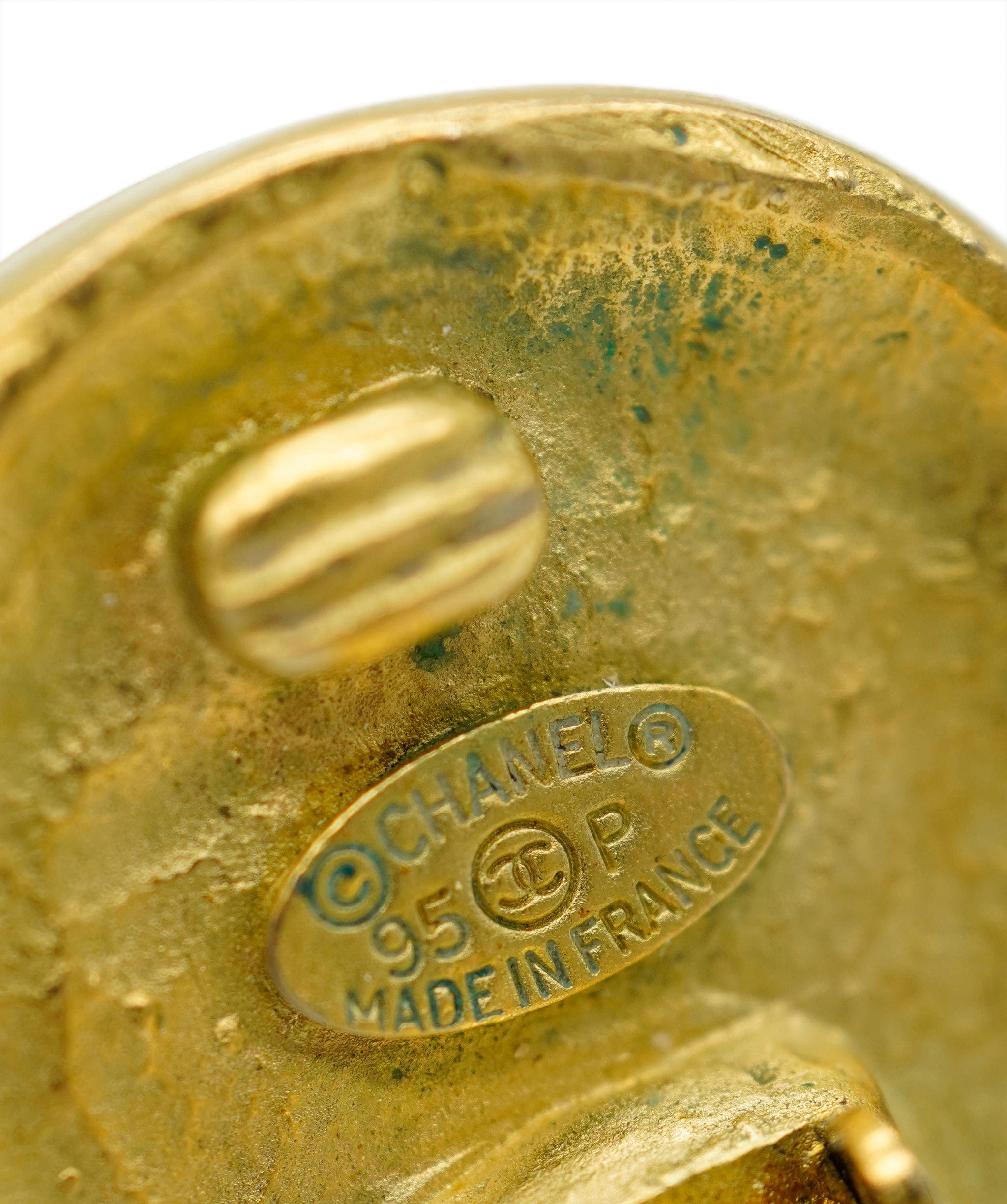 Chanel CHANEL Cocomark Round Earrings 90270897 DBXS3554