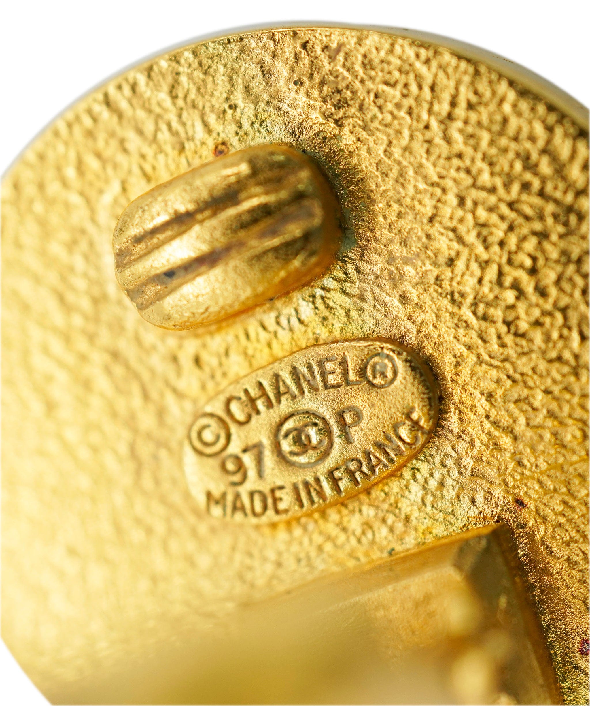 Chanel CHANEL Cocomark Round Earrings DBXS3559