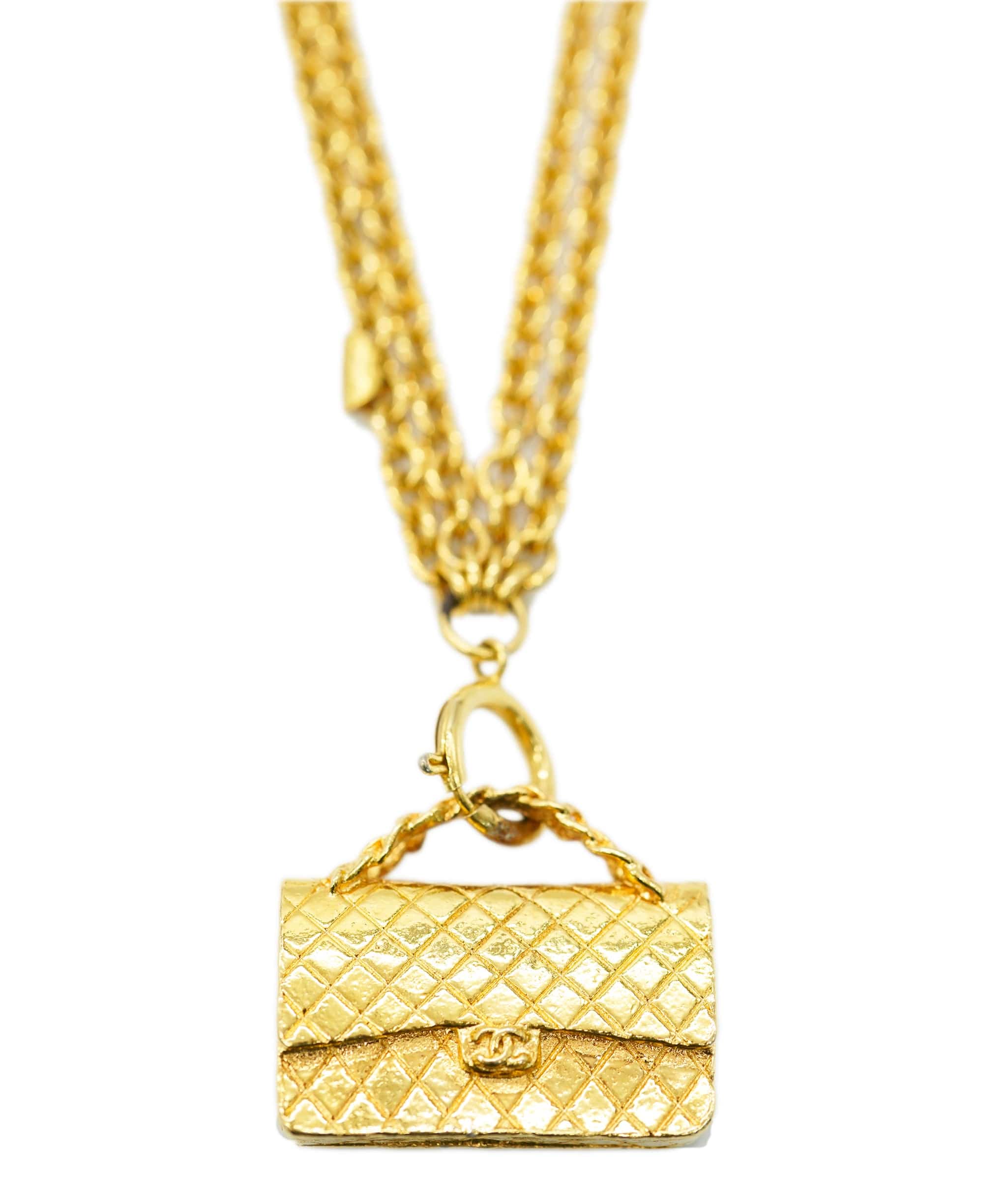 Chanel Chanel gold classic flap necklace /belt - coming by itself  - AJC0734