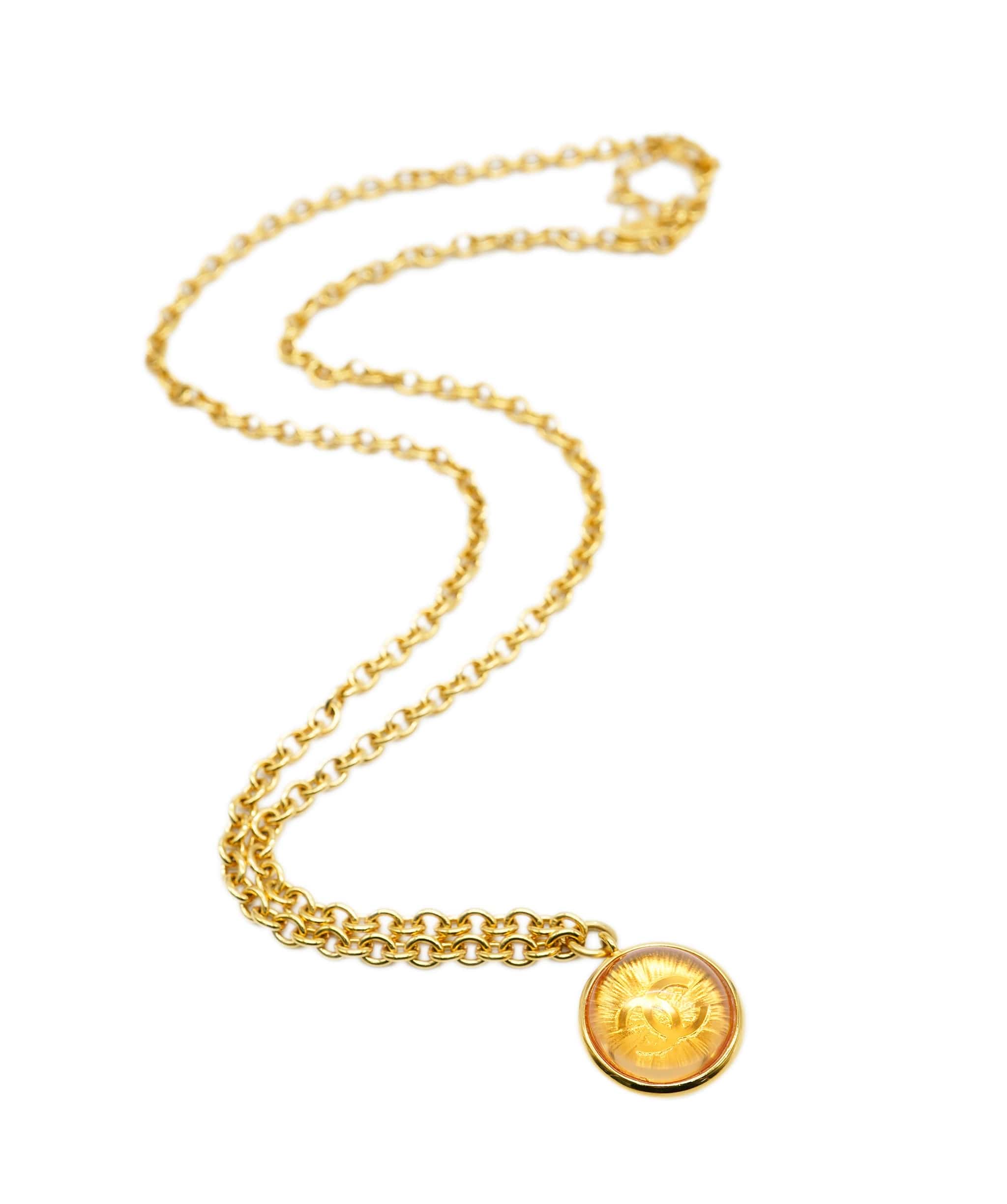 Chanel Chanel Gold Medalion Necklace Brand New ALC1262