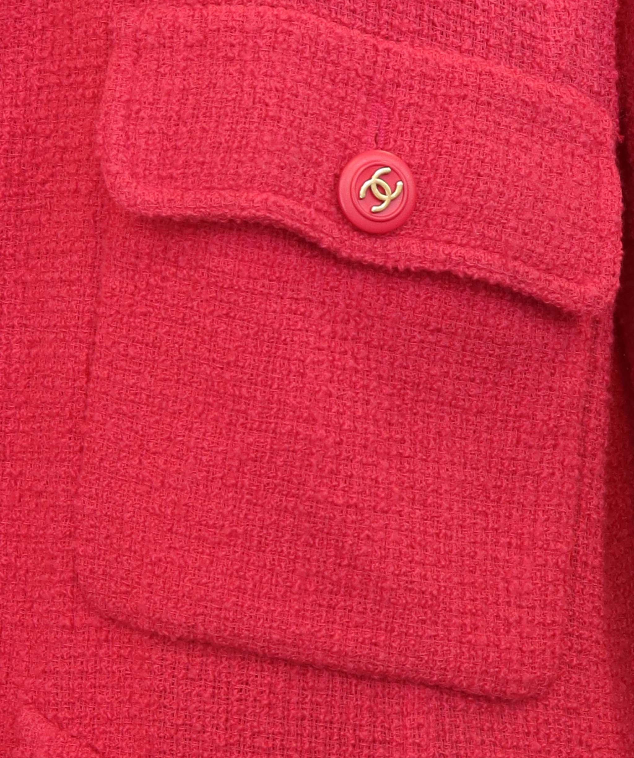 Chanel Chanel Open Front Jacket Pink DXBS6047